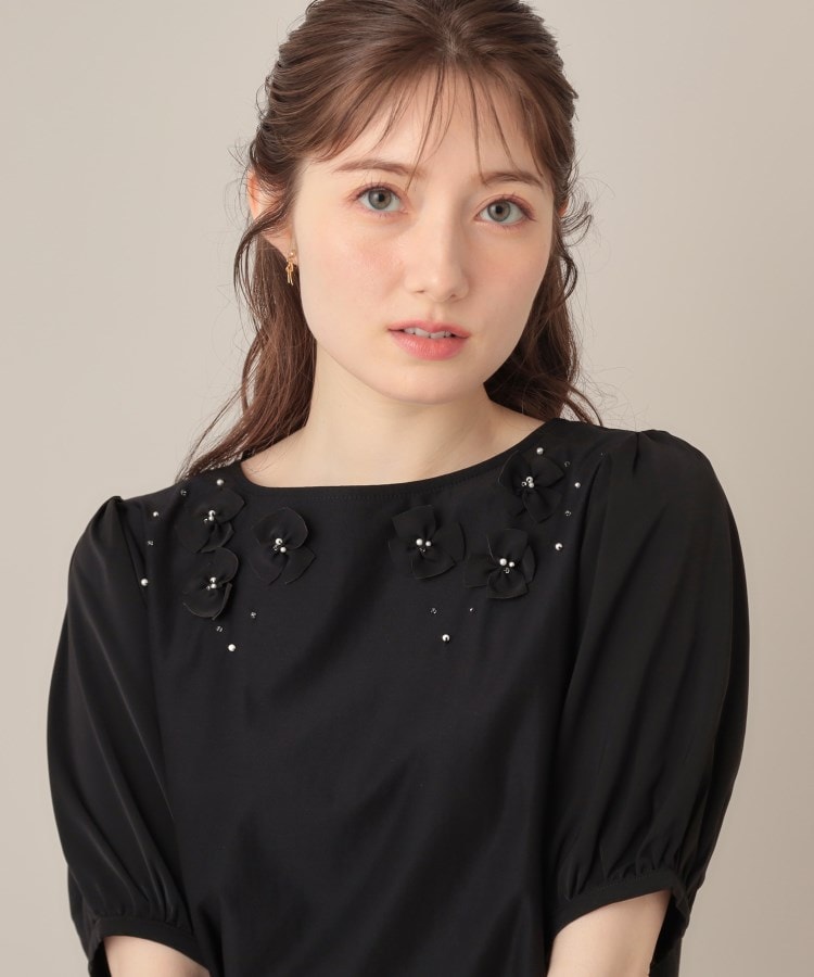 クチュール ブローチ Couture Brooch シフォンフラワーエンブロ （ブラック(019)） ブラック(019)