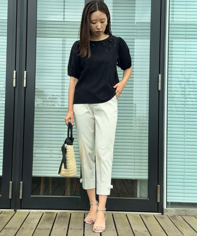 クチュール ブローチ Couture Brooch シフォンフラワーエンブロ （ブラック(019)） ブラック(019)