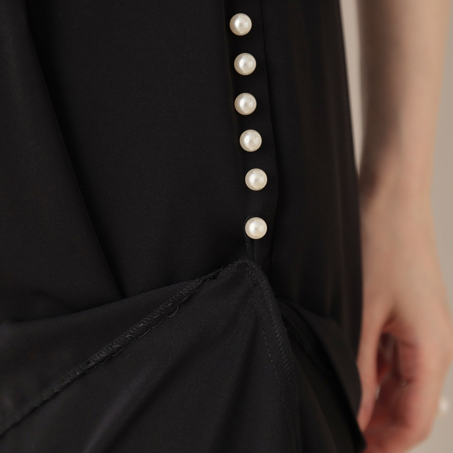 クチュール ブローチ Couture Brooch フェイクパール リラックスワイドパンツ （アイボリー(004)） アイボリー(004)