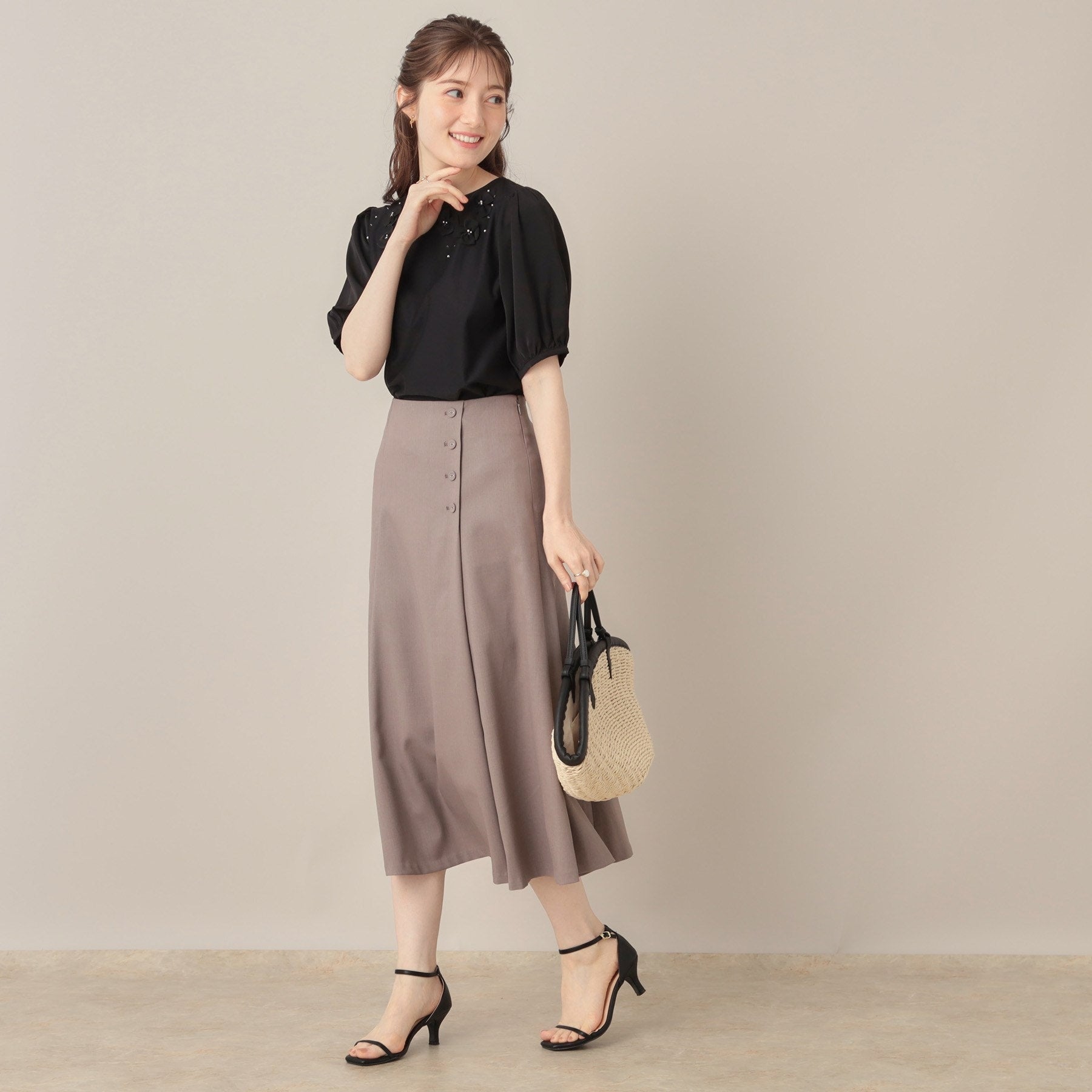 クチュール ブローチ Couture Brooch シフォンフラワーエンブロ （ミントグリーン(021)） ミントグリーン(021)