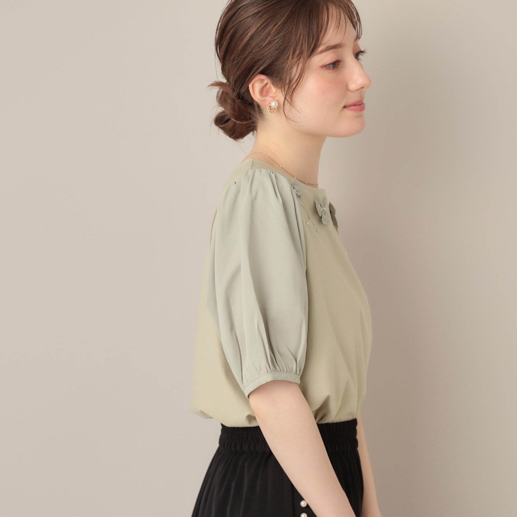 クチュール ブローチ Couture Brooch シフォンフラワーエンブロ （ミントグリーン(021)） ミントグリーン(021)