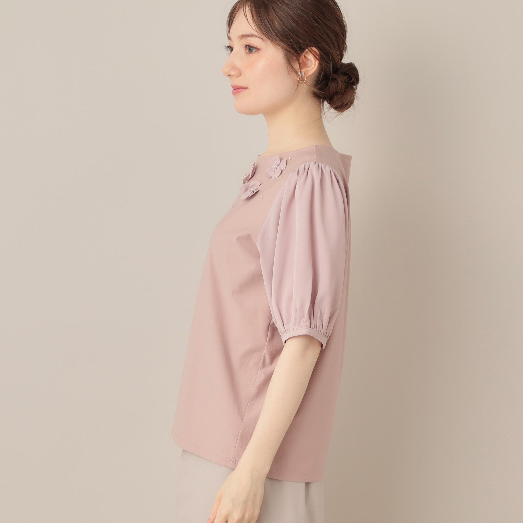 クチュール ブローチ Couture Brooch シフォンフラワーエンブロ （ミントグリーン(021)） ミントグリーン(021)