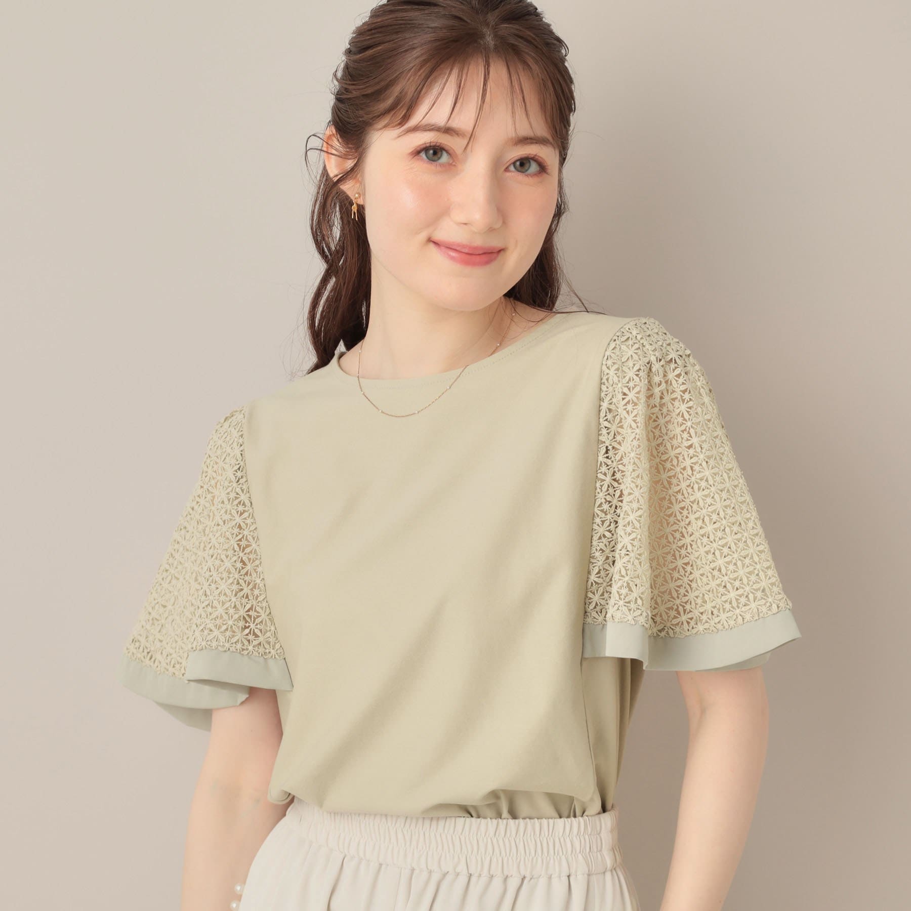 クチュール ブローチ Couture Brooch ケミカルレースフレアスリーブ （ミントグリーン(021)） ミントグリーン(021)