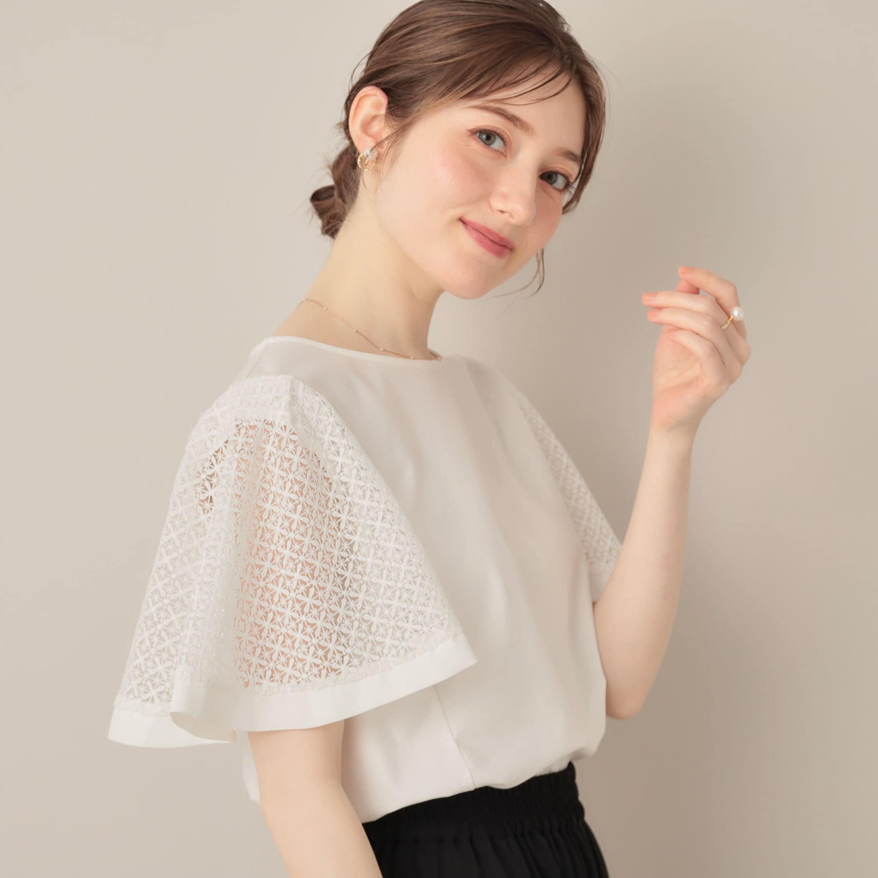 クチュール ブローチ Couture Brooch ケミカルレースフレアスリーブ （ミントグリーン(021)） ミントグリーン(021)