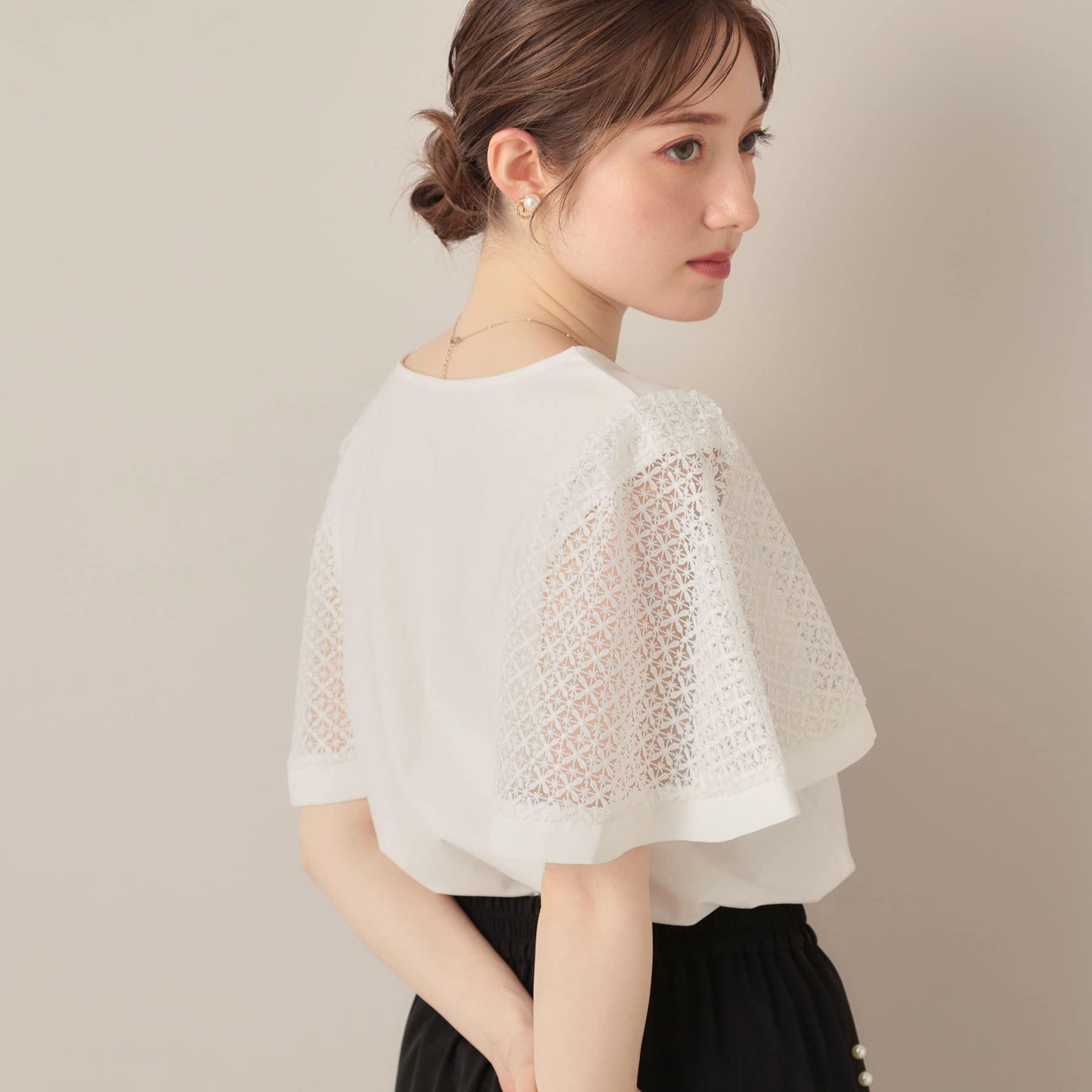 クチュール ブローチ Couture Brooch ケミカルレースフレアスリーブ （ミントグリーン(021)） ミントグリーン(021)