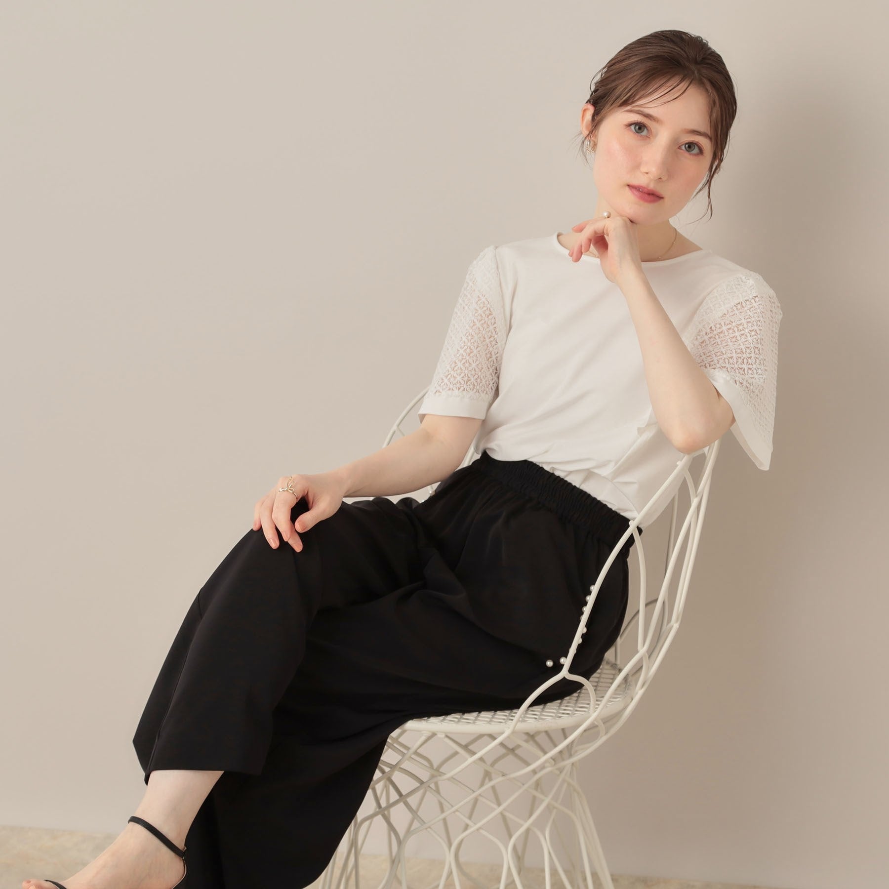 クチュール ブローチ Couture Brooch ケミカルレースフレアスリーブ （ミントグリーン(021)） ミントグリーン(021)