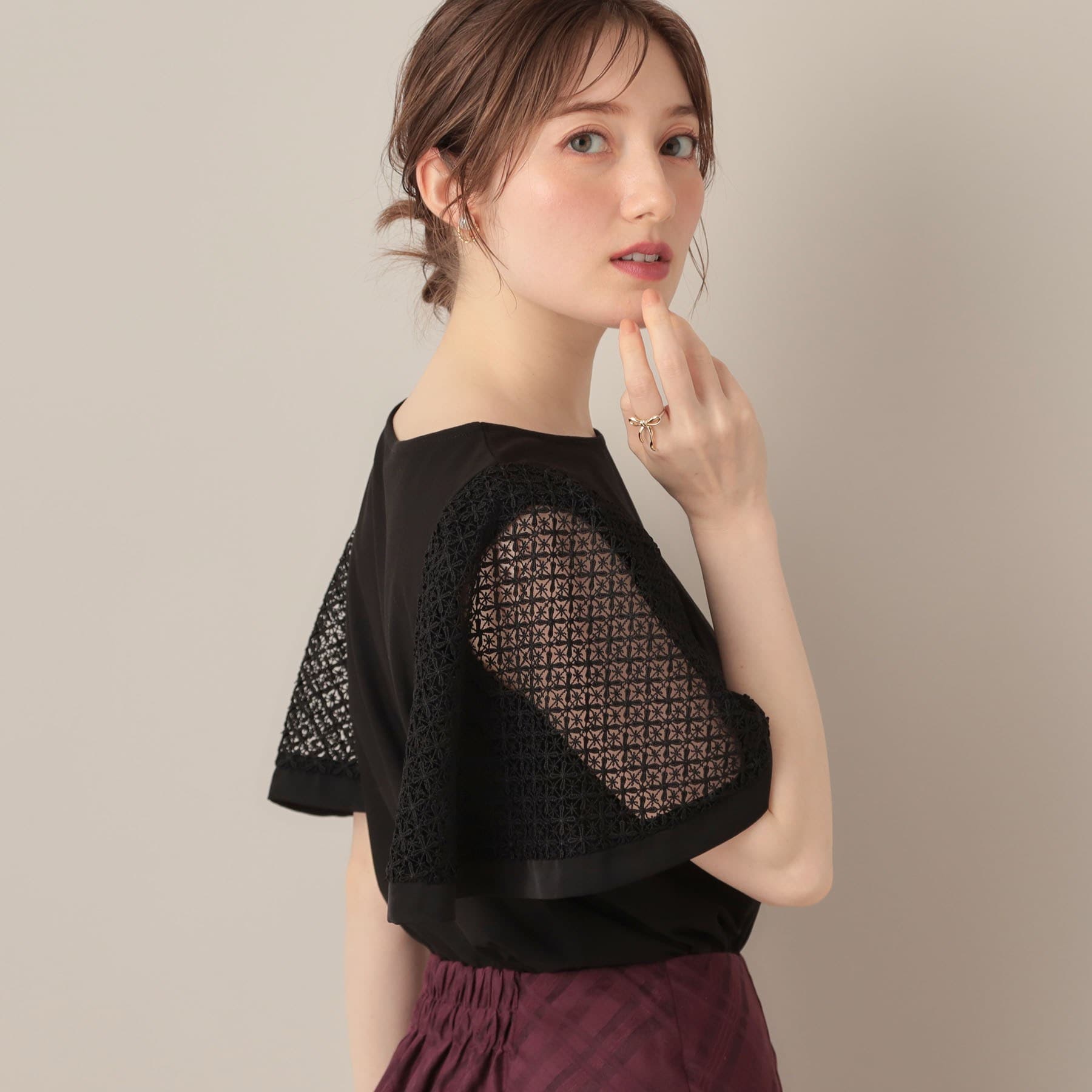 クチュール ブローチ Couture Brooch ケミカルレースフレアスリーブ （ミントグリーン(021)） ミントグリーン(021)