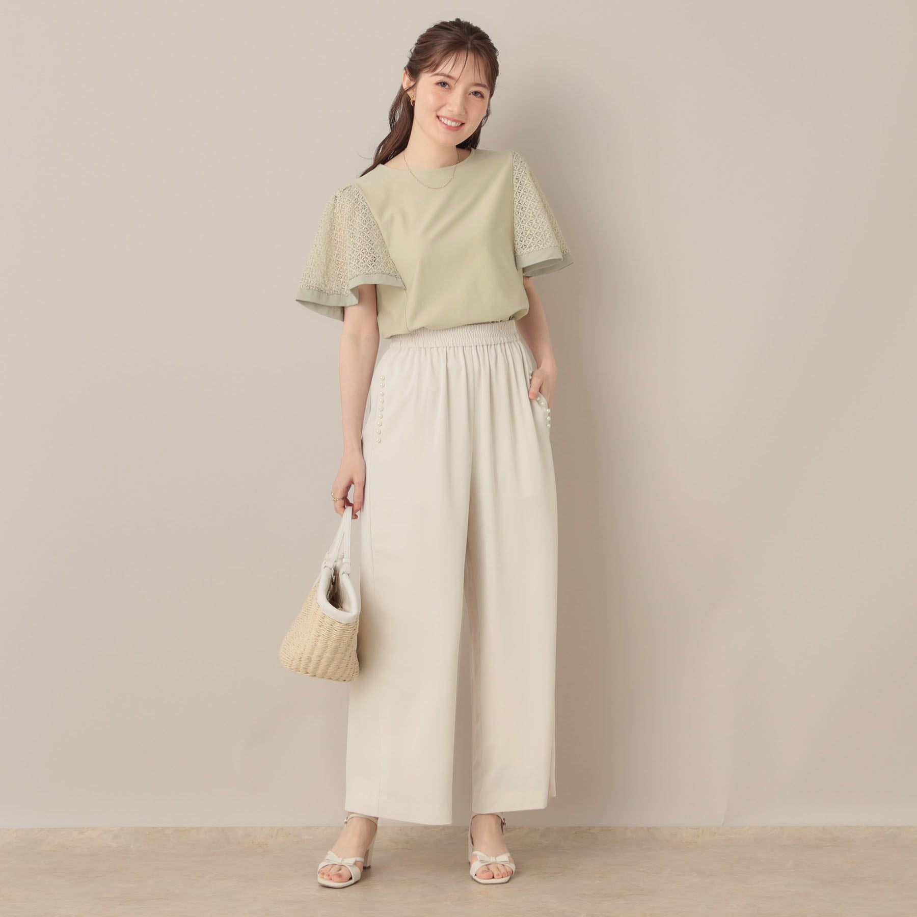 クチュール ブローチ Couture Brooch ケミカルレースフレアスリーブ （ミントグリーン(021)） ミントグリーン(021)