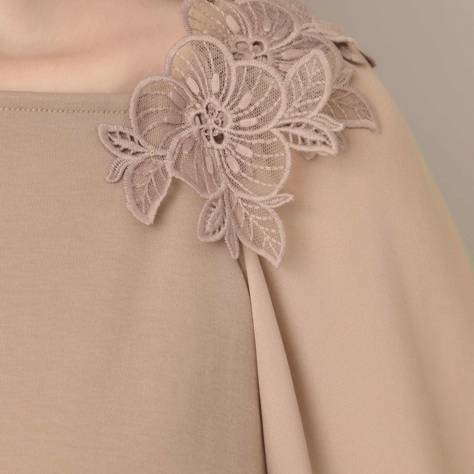 クチュール ブローチ Couture Brooch ラグランレースドッキングカットソー （オフホワイト(003)） オフホワイト(003)