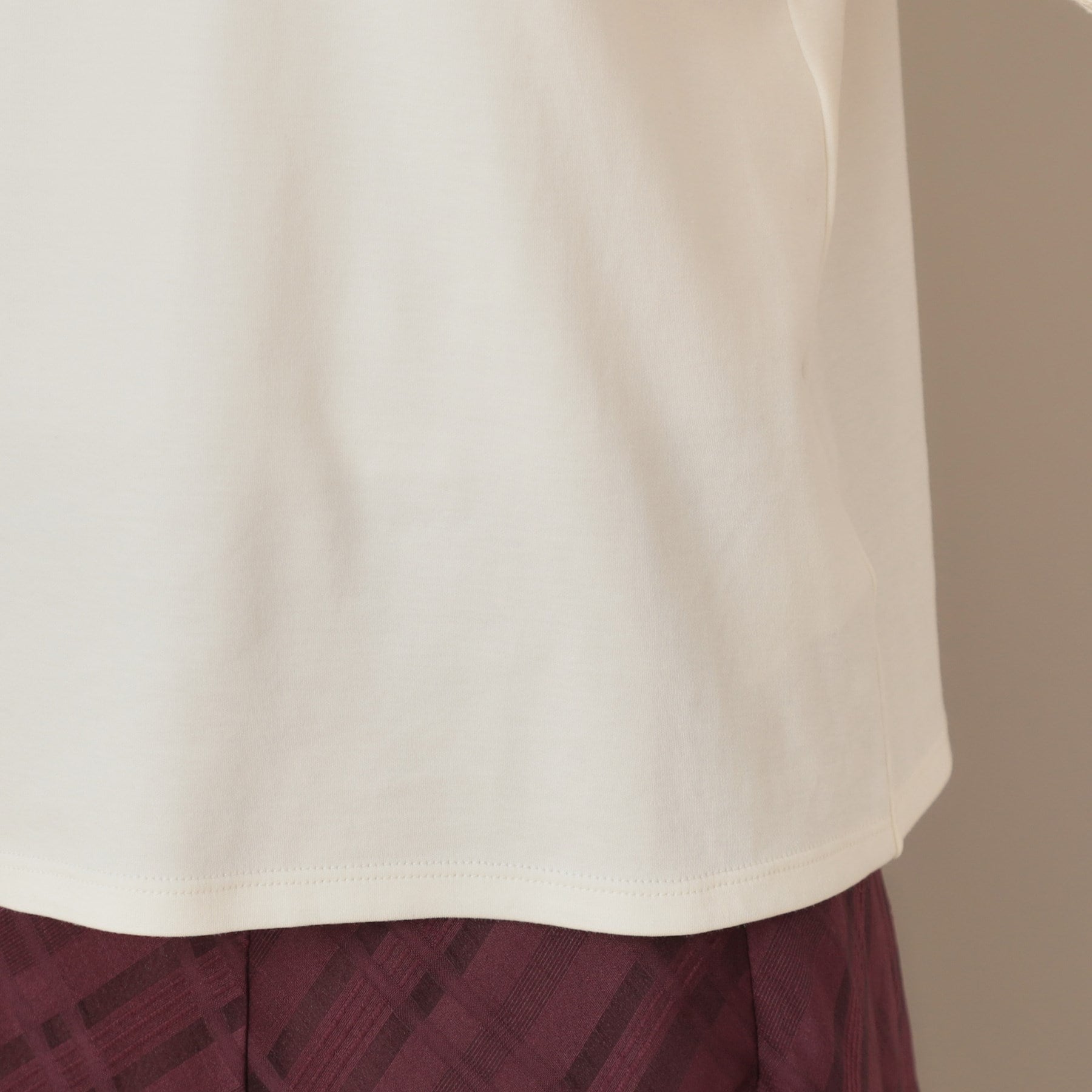 クチュール ブローチ Couture Brooch 袖レースドッキングカットソー （オフホワイト(003)） オフホワイト(003)