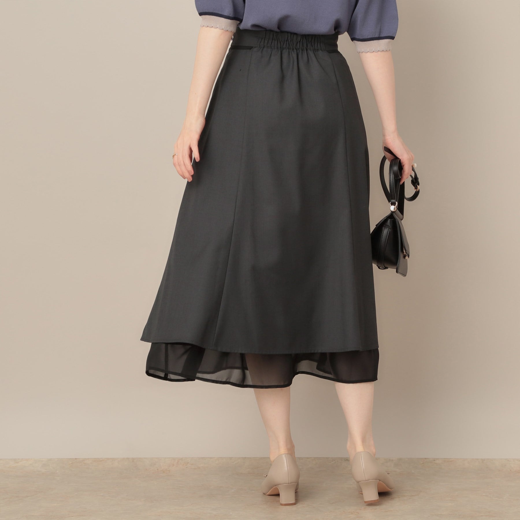 クチュール ブローチ Couture Brooch 裾シアーフレアスカート （ブラウン(044)） ブラウン(044)