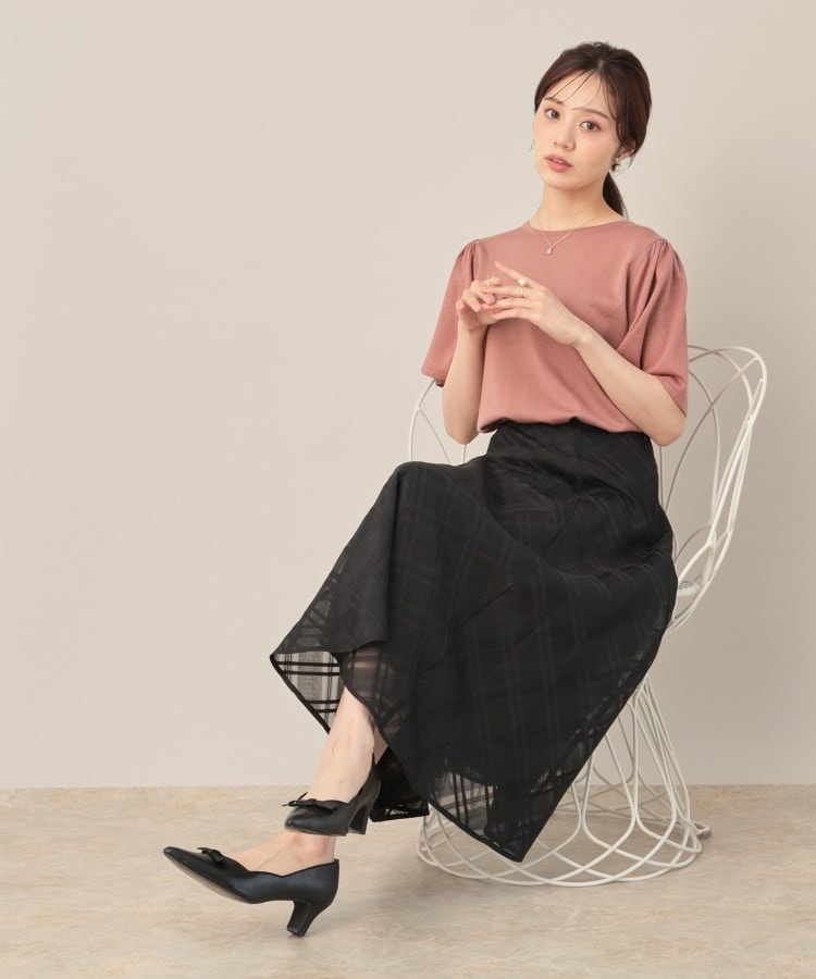 クチュール ブローチ Couture Brooch 配色フレアスリーブニット （ピンク(072)） ピンク(072)