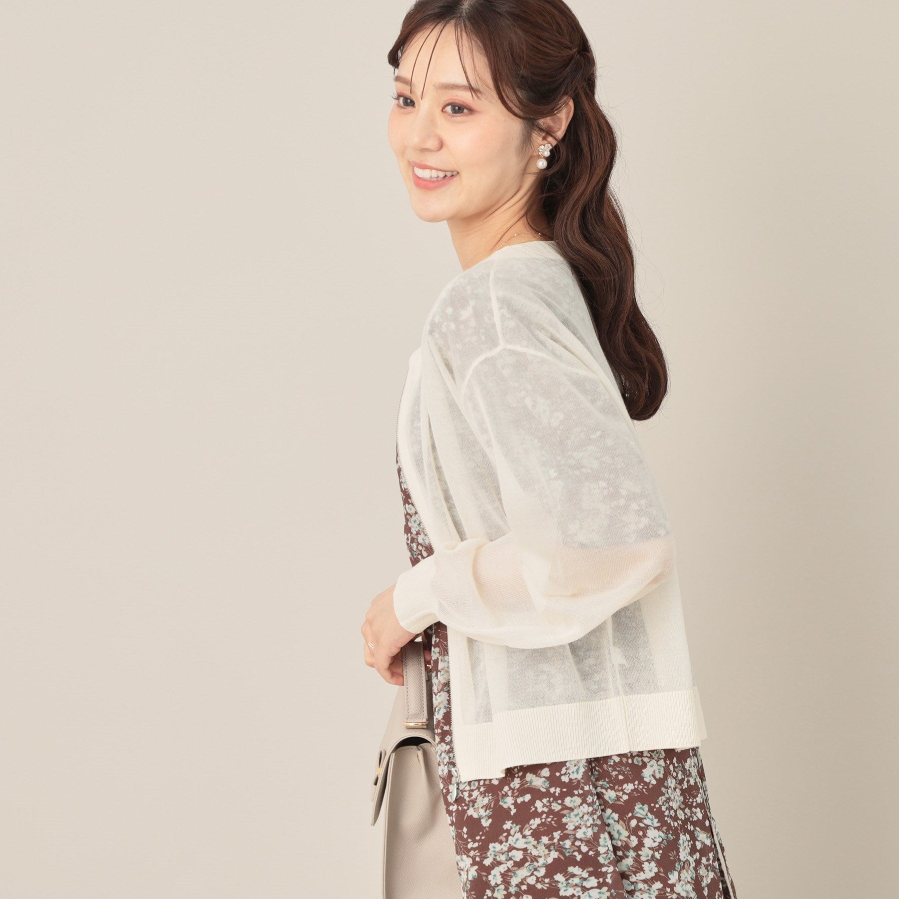 クチュール ブローチ Couture Brooch LEVITAシアージップアップブルゾン （ライトグレー(011)） ライトグレー(011)