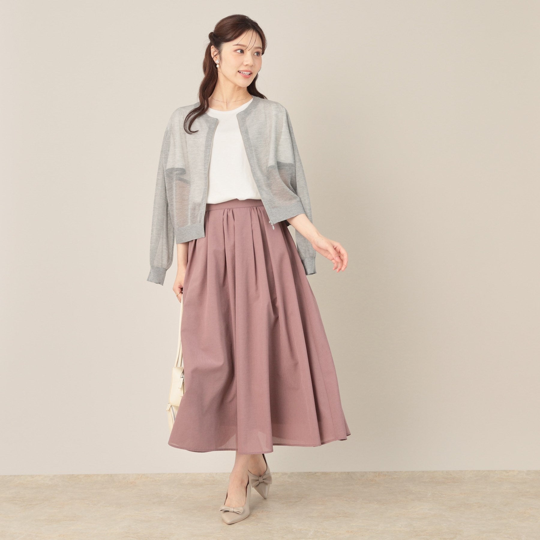 クチュール ブローチ Couture Brooch LEVITAシアージップアップブルゾン （ライトグレー(011)） ライトグレー(011)