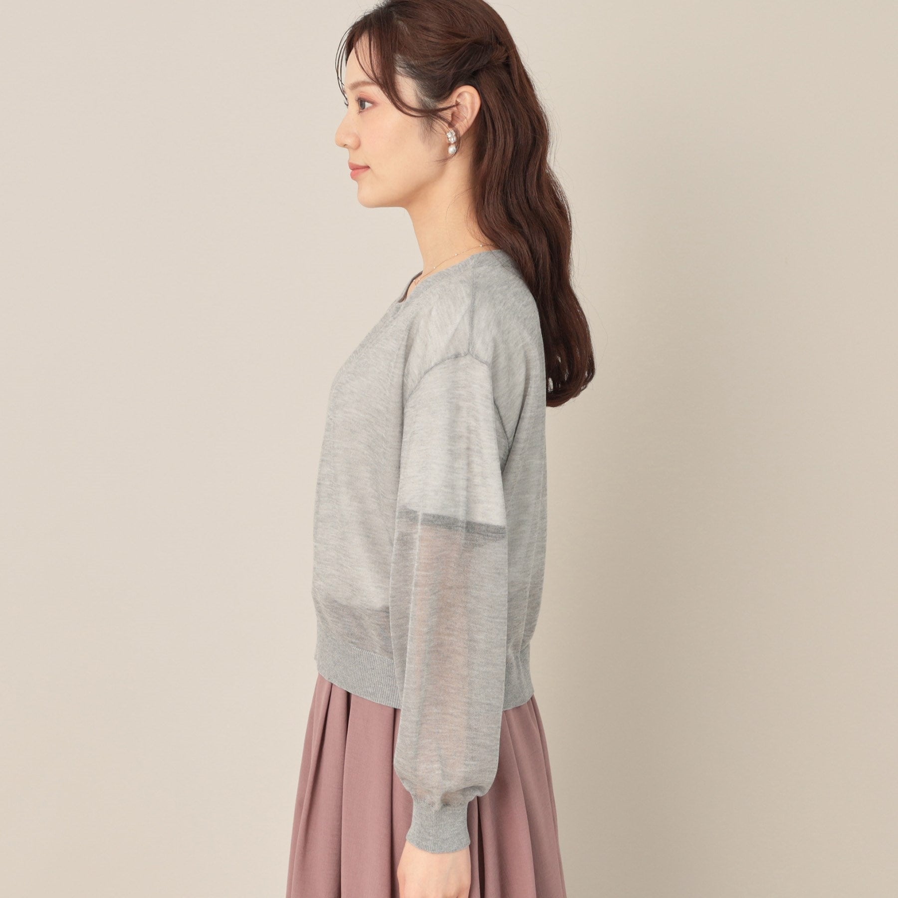 クチュール ブローチ Couture Brooch LEVITAシアージップアップブルゾン （ライトグレー(011)） ライトグレー(011)