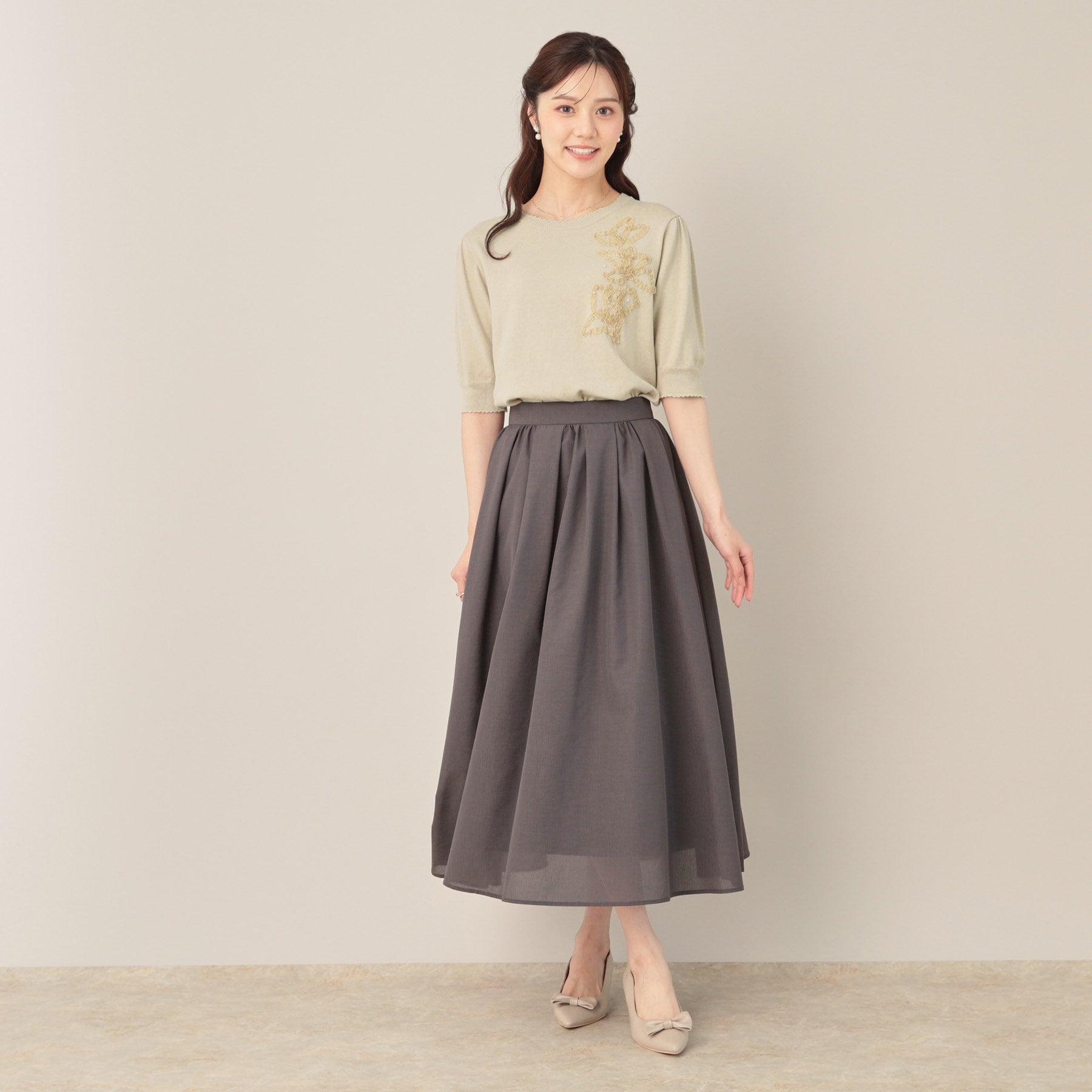 クチュール ブローチ Couture Brooch オーガンフリルフラワーニット （ピンク(071)） ピンク(071)