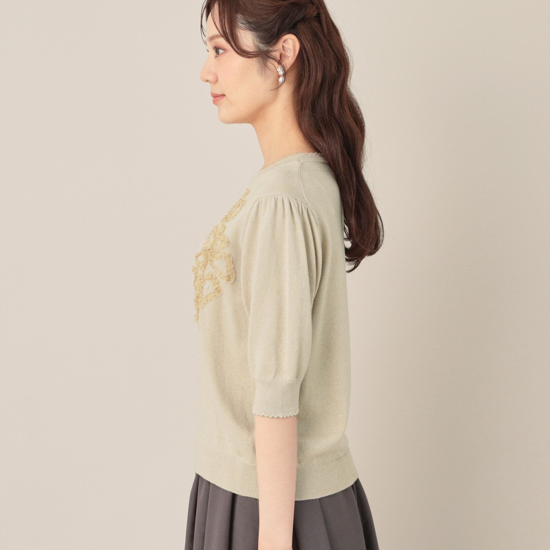 クチュール ブローチ Couture Brooch オーガンフリルフラワーニット （ピンク(071)） ピンク(071)