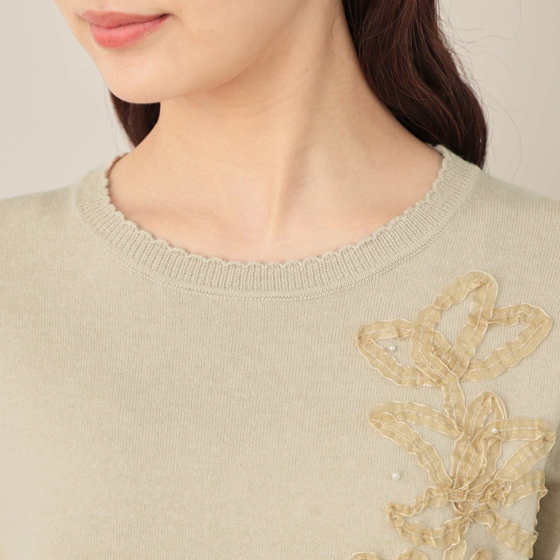 クチュール ブローチ Couture Brooch オーガンフリルフラワーニット （ピンク(071)） ピンク(071)