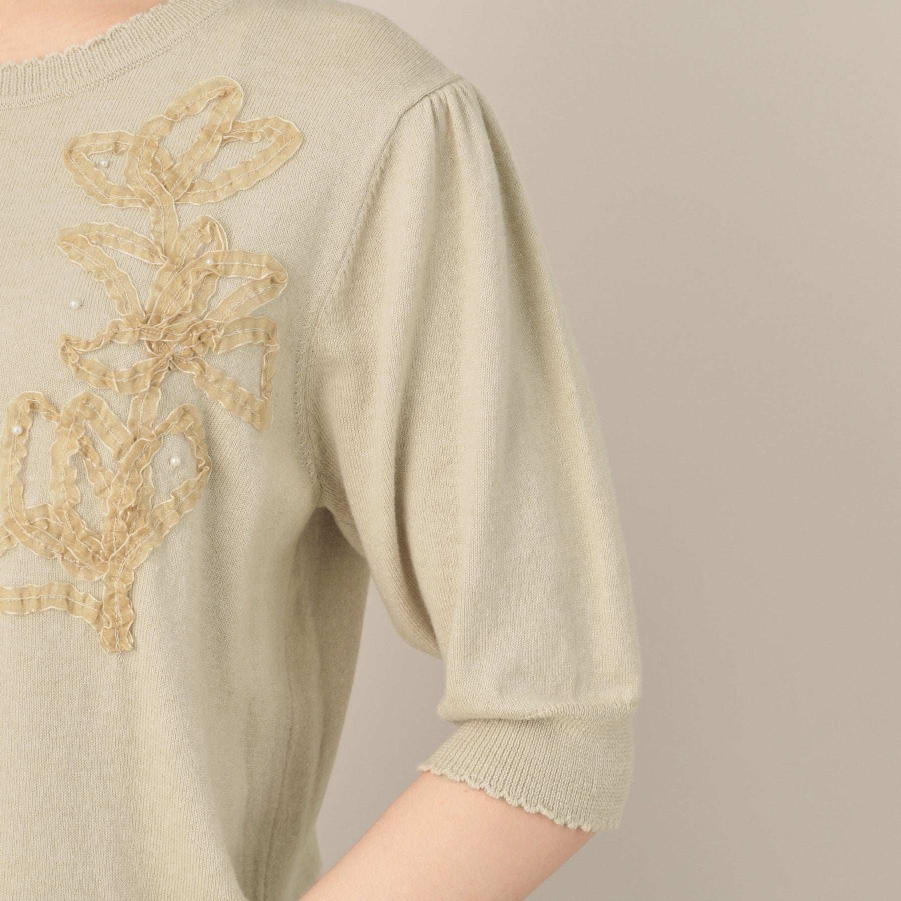 クチュール ブローチ Couture Brooch オーガンフリルフラワーニット （ピンク(071)） ピンク(071)