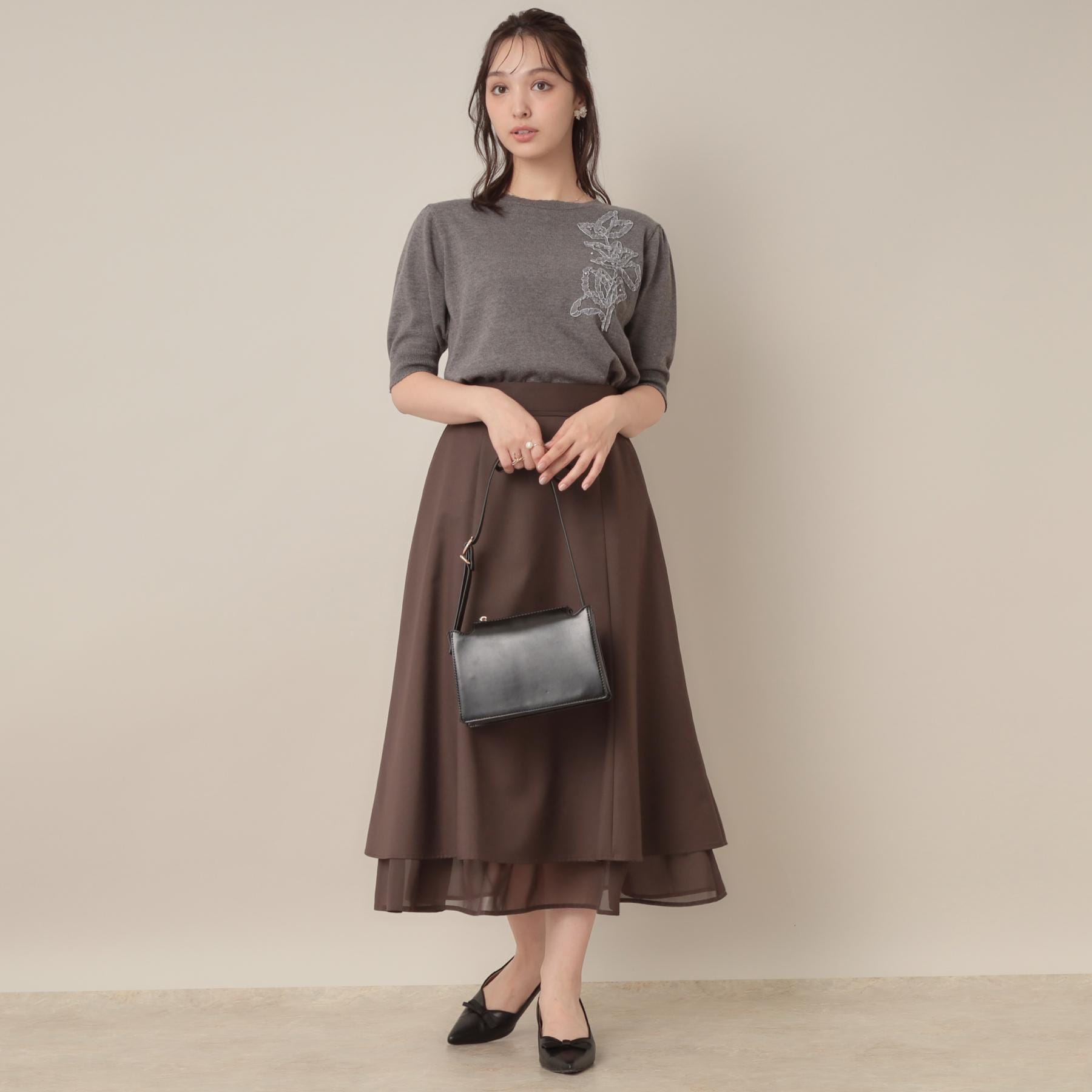 クチュール ブローチ Couture Brooch オーガンフリルフラワーニット （ピンク(071)） ピンク(071)