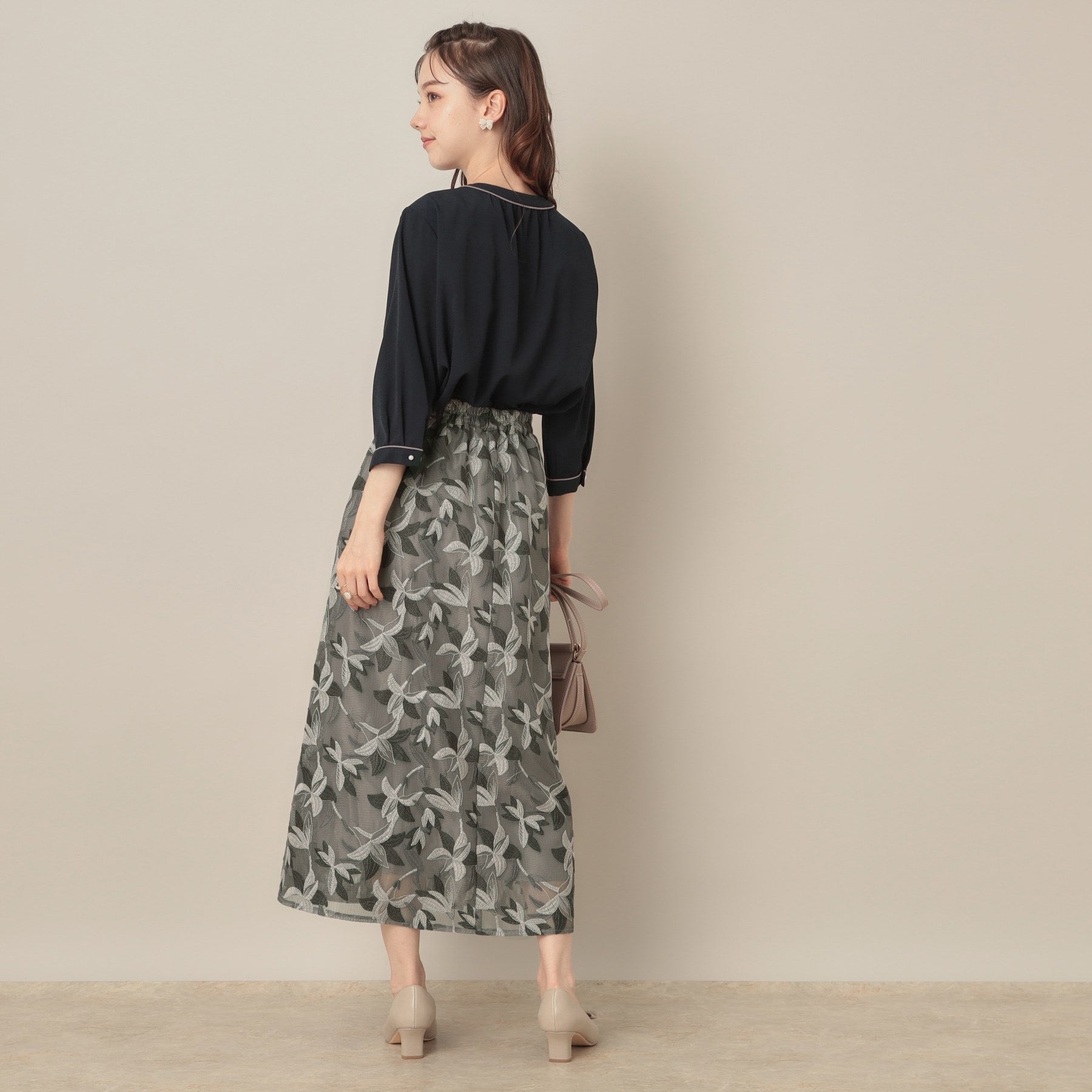 クチュール ブローチ Couture Brooch リンドウエンブロメッシュスカート （ブルー(491)） ブルー(491)