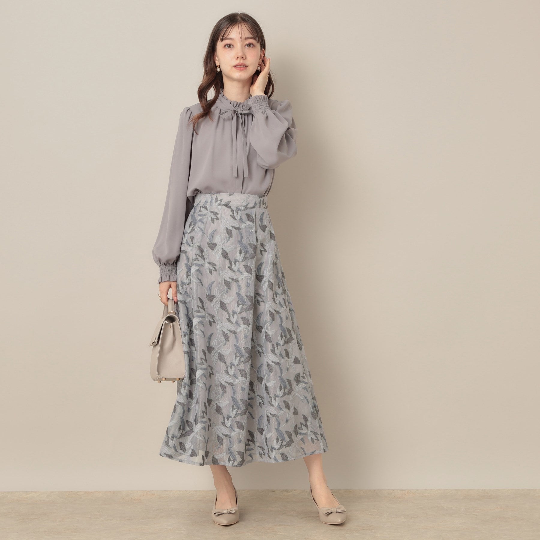 クチュール ブローチ Couture Brooch リンドウエンブロメッシュスカート （ブルー(491)） ブルー(491)