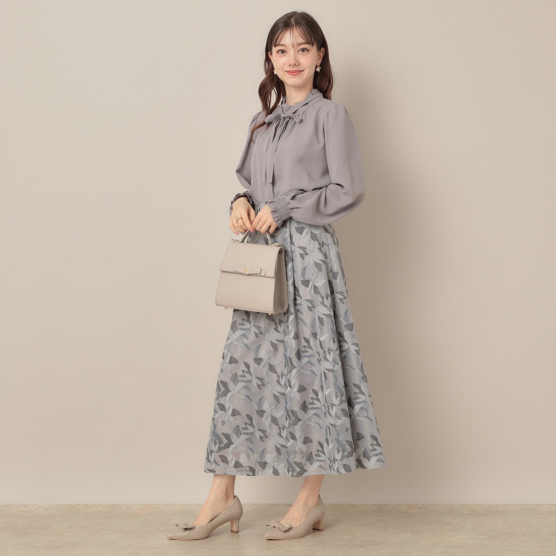 クチュール ブローチ Couture Brooch リンドウエンブロメッシュスカート （ブルー(491)） ブルー(491)