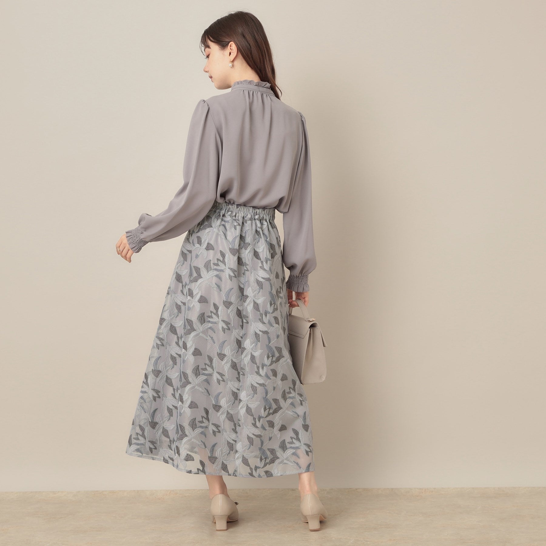 クチュール ブローチ Couture Brooch リンドウエンブロメッシュスカート （ブルー(491)） ブルー(491)