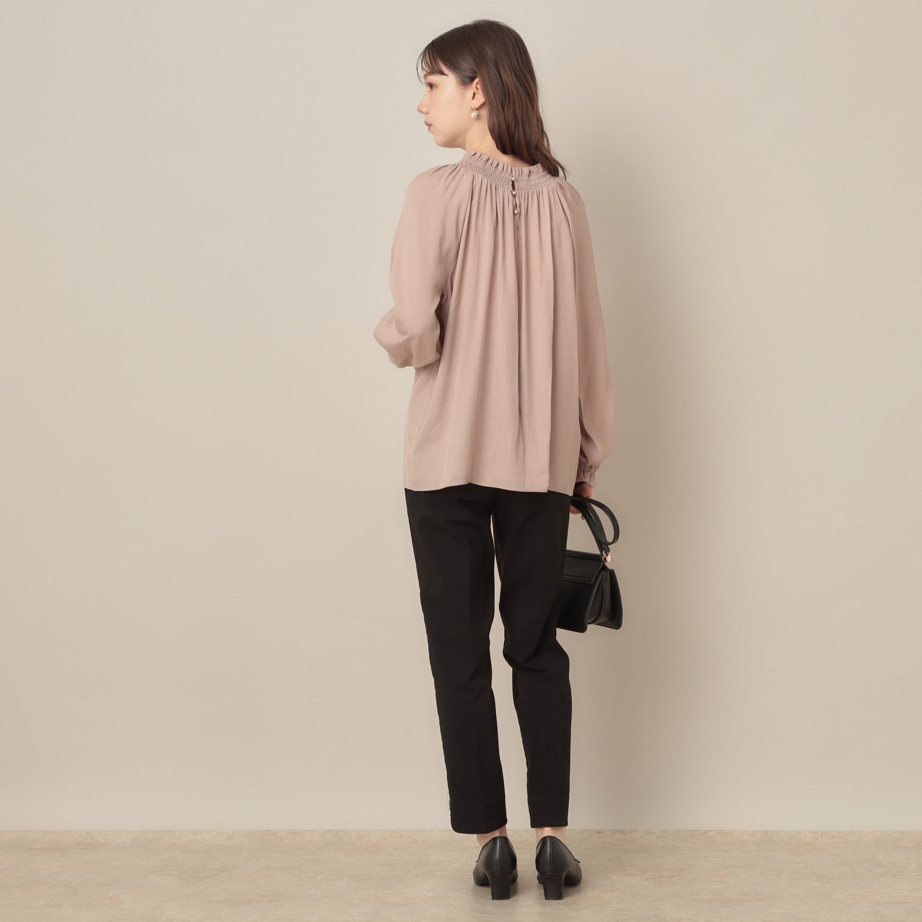 クチュール ブローチ Couture Brooch ポイントパール調ハイパーストレッチパンツ （ネイビー(094)） ネイビー(094)