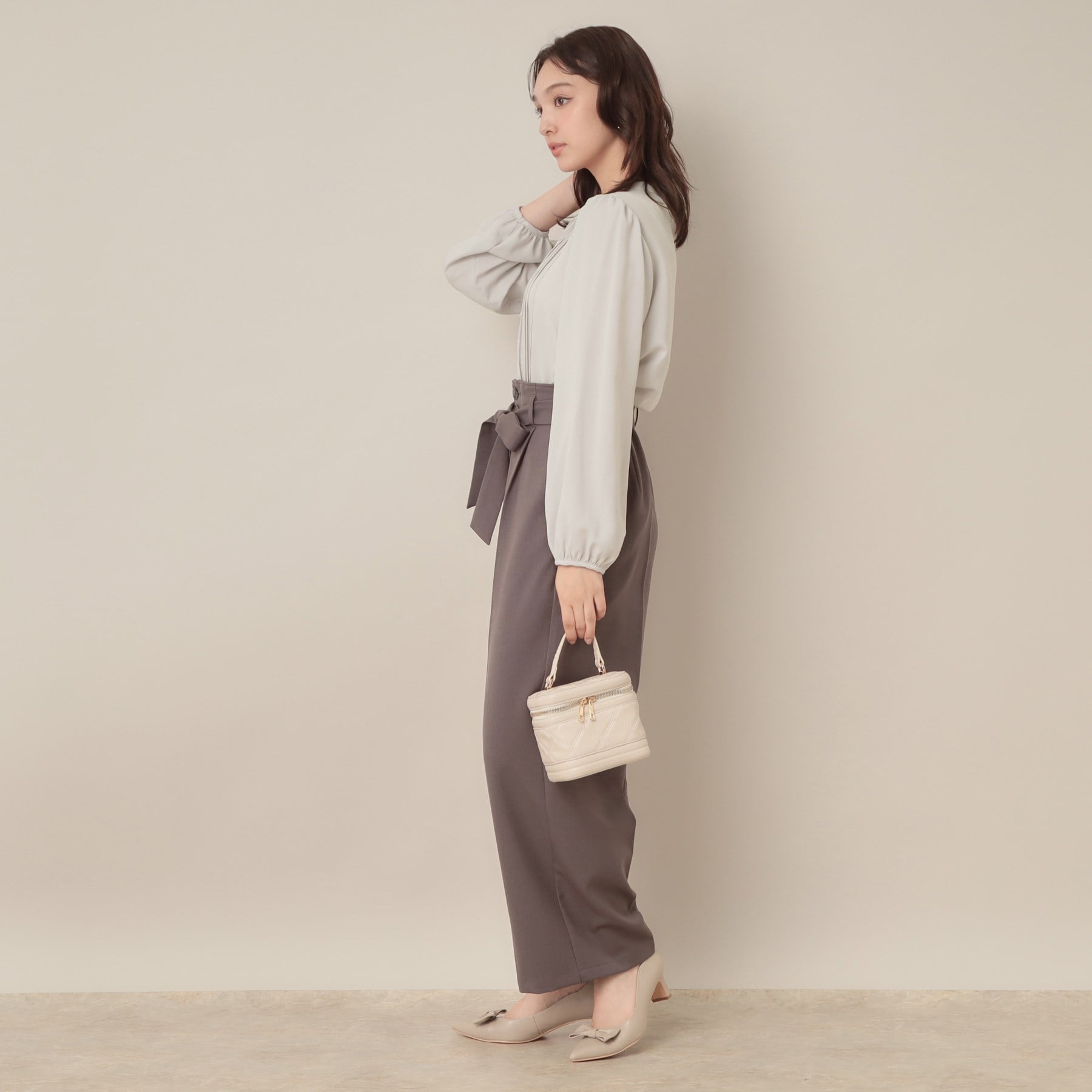 クチュール ブローチ Couture Brooch ピンタックレースブラウス （ブラック(019)） ブラック(019)