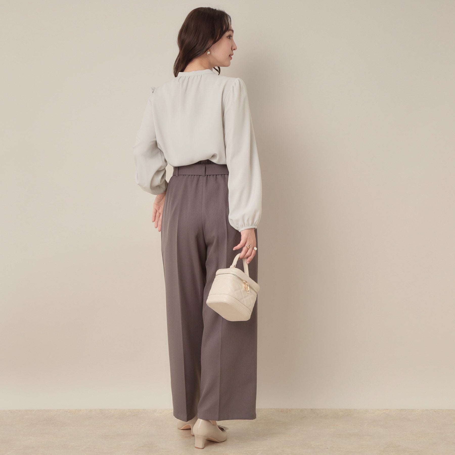 クチュール ブローチ Couture Brooch ピンタックレースブラウス （ブラック(019)） ブラック(019)