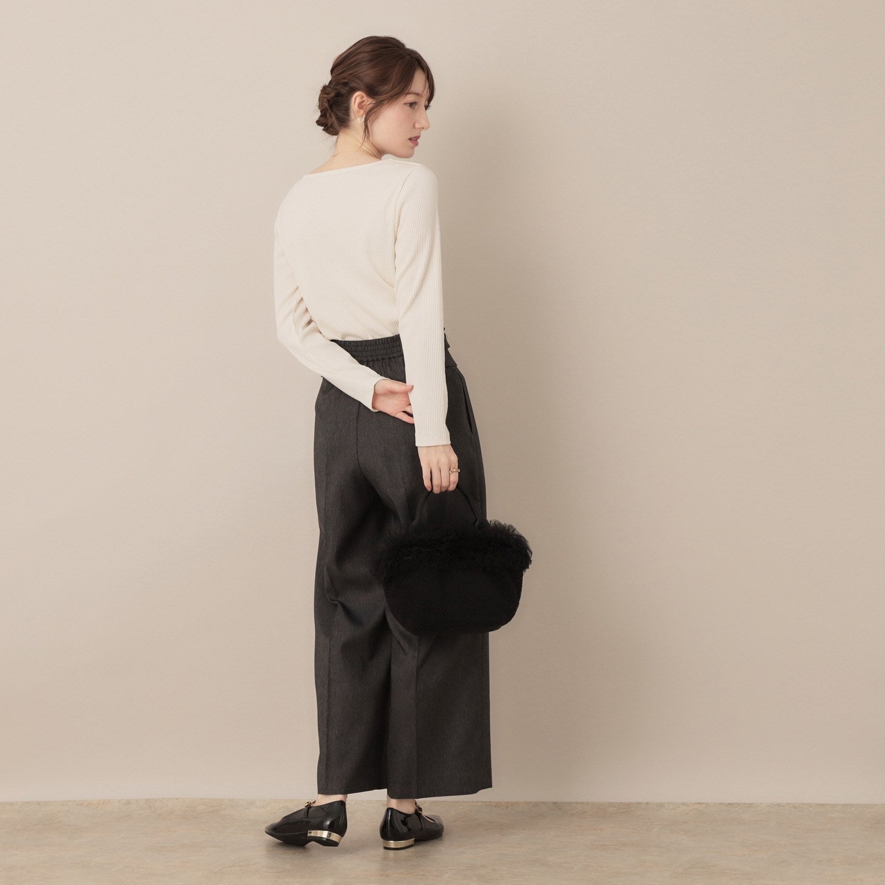 クチュール ブローチ Couture Brooch ハートネックテレコプルオーバー （ブラック(319)） ブラック(319)