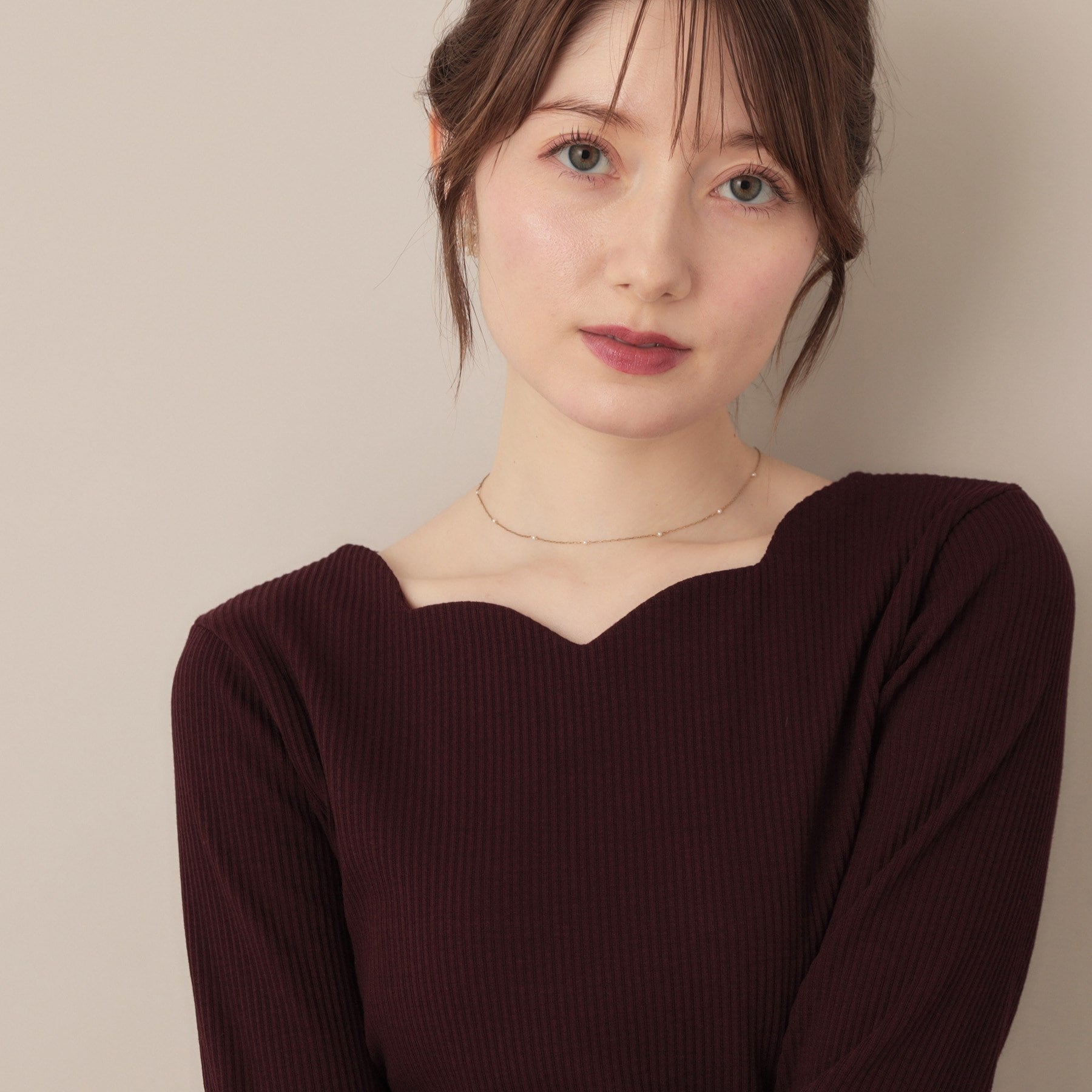 クチュール ブローチ Couture Brooch ハートネックテレコプルオーバー （ブラック(319)） ブラック(319)