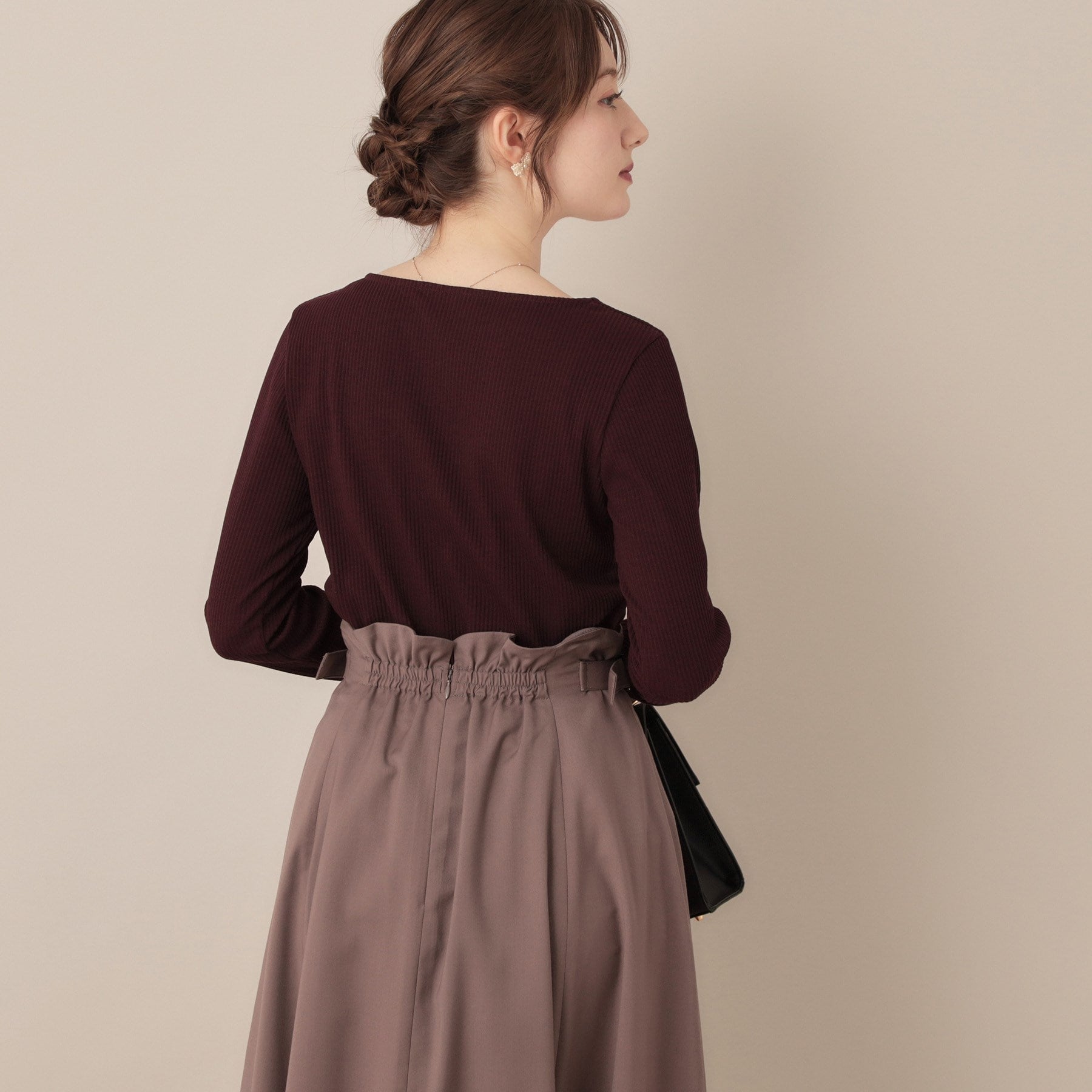 クチュール ブローチ Couture Brooch ハートネックテレコプルオーバー （ブラック(319)） ブラック(319)