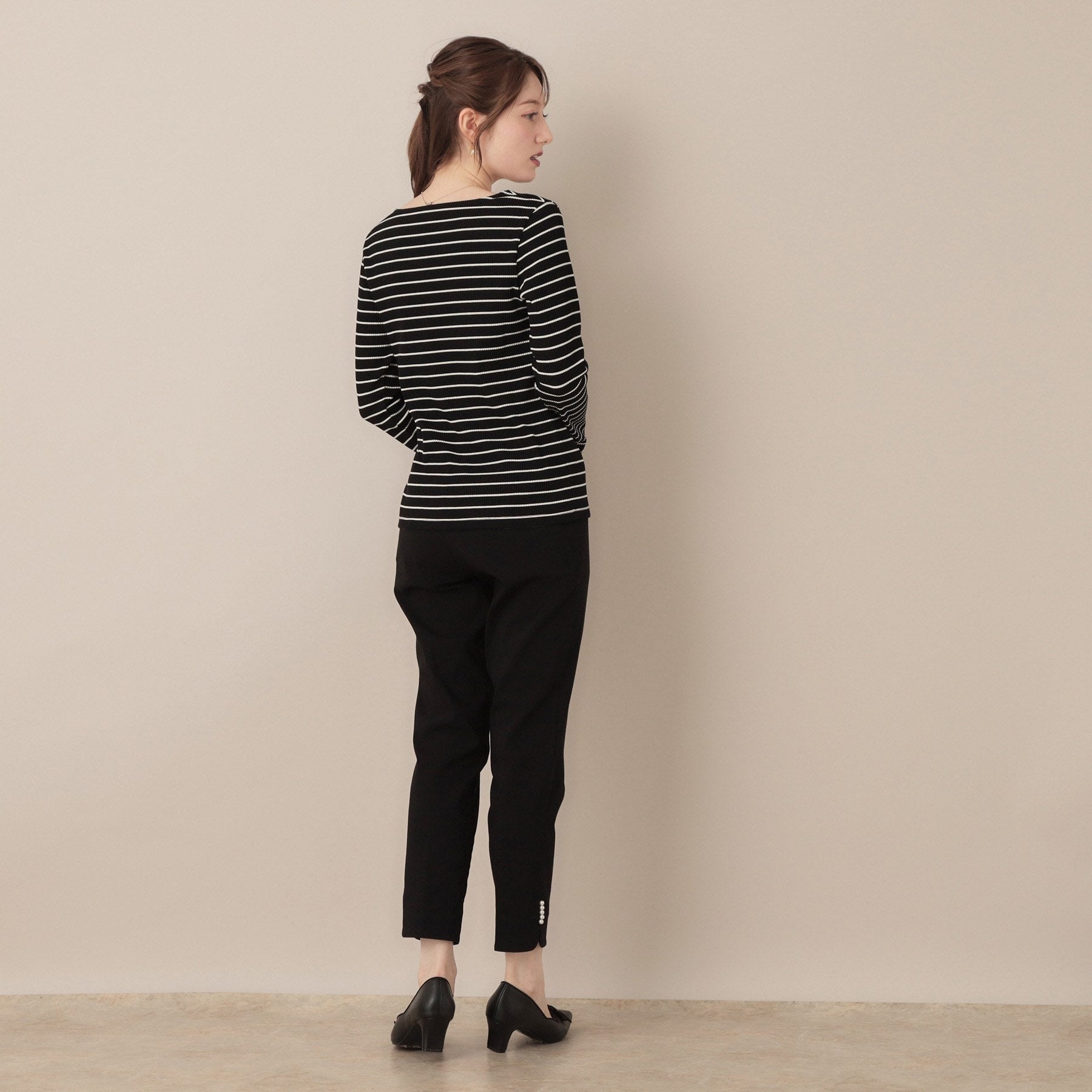 クチュール ブローチ Couture Brooch ハートネックテレコプルオーバー （ブラック(319)） ブラック(319)