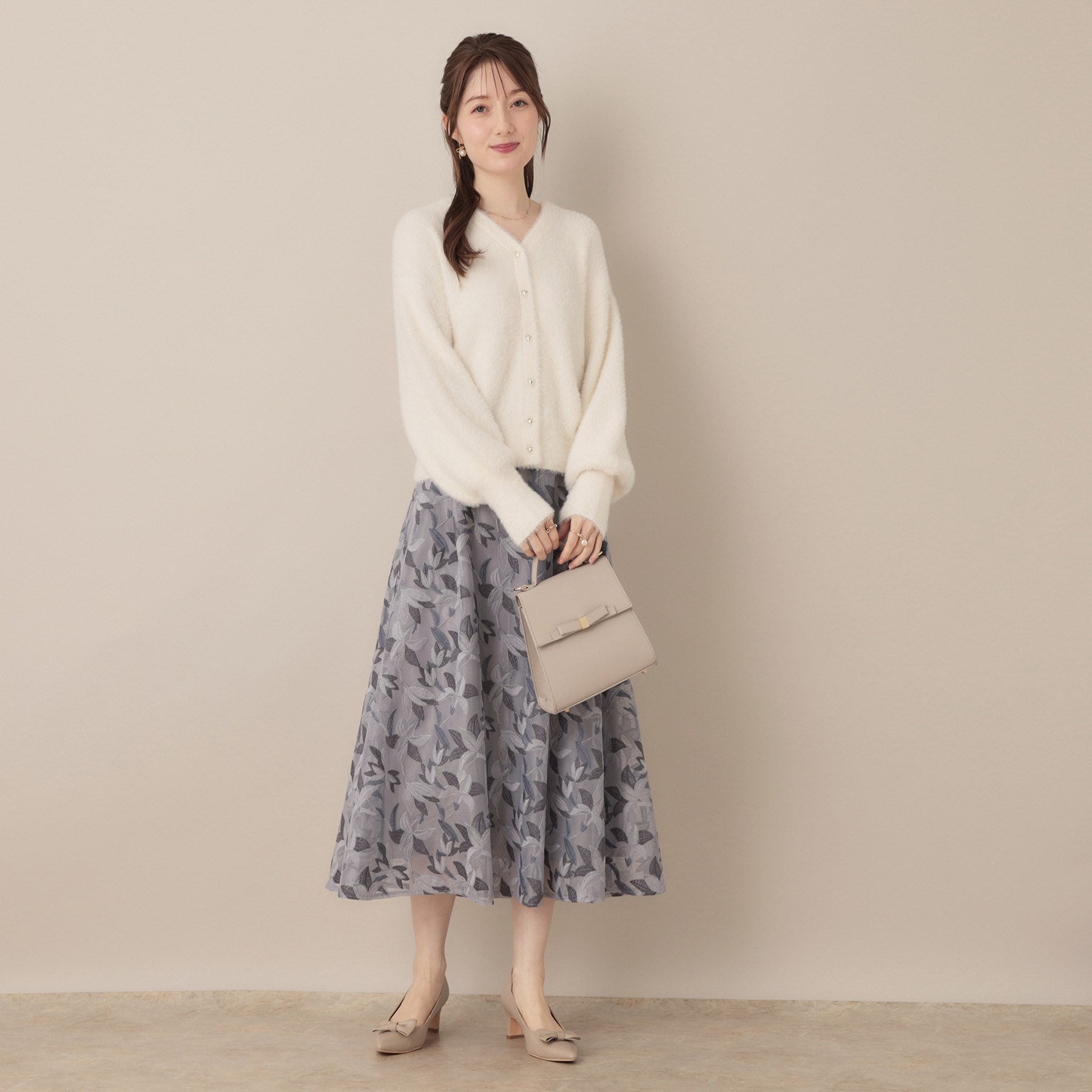 クチュール ブローチ Couture Brooch フェザーカーディトップス （トープ(054)） トープ(054)