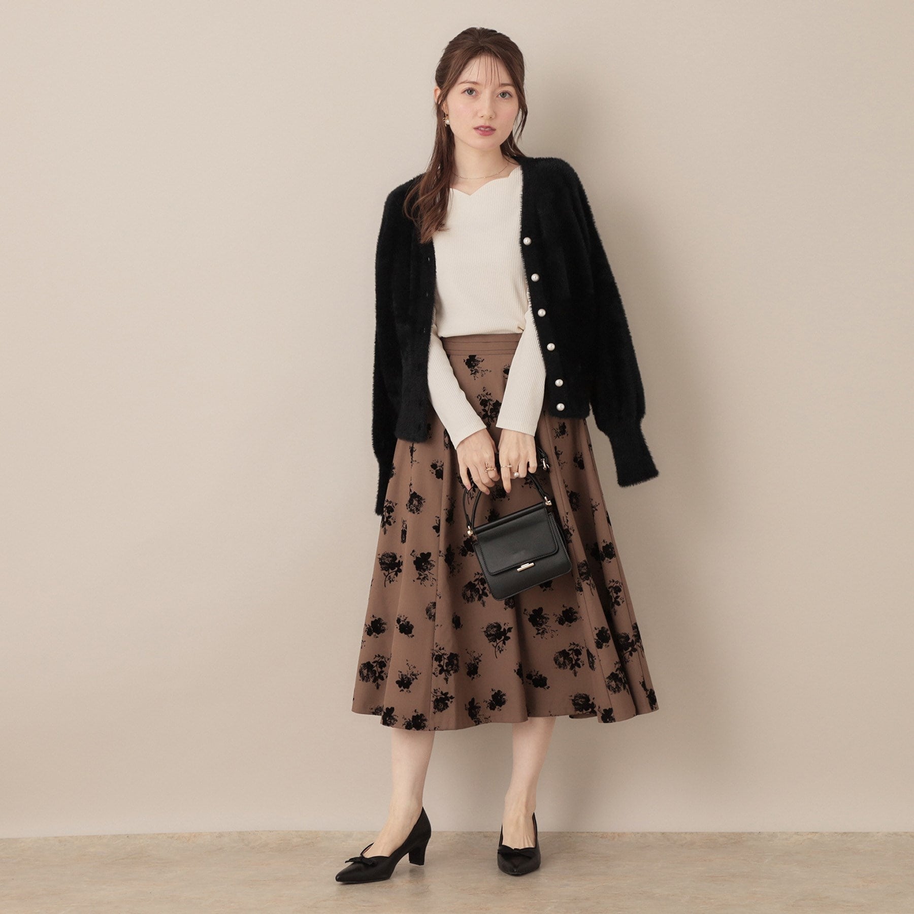 クチュール ブローチ Couture Brooch フェザーカーディトップス （トープ(054)） トープ(054)