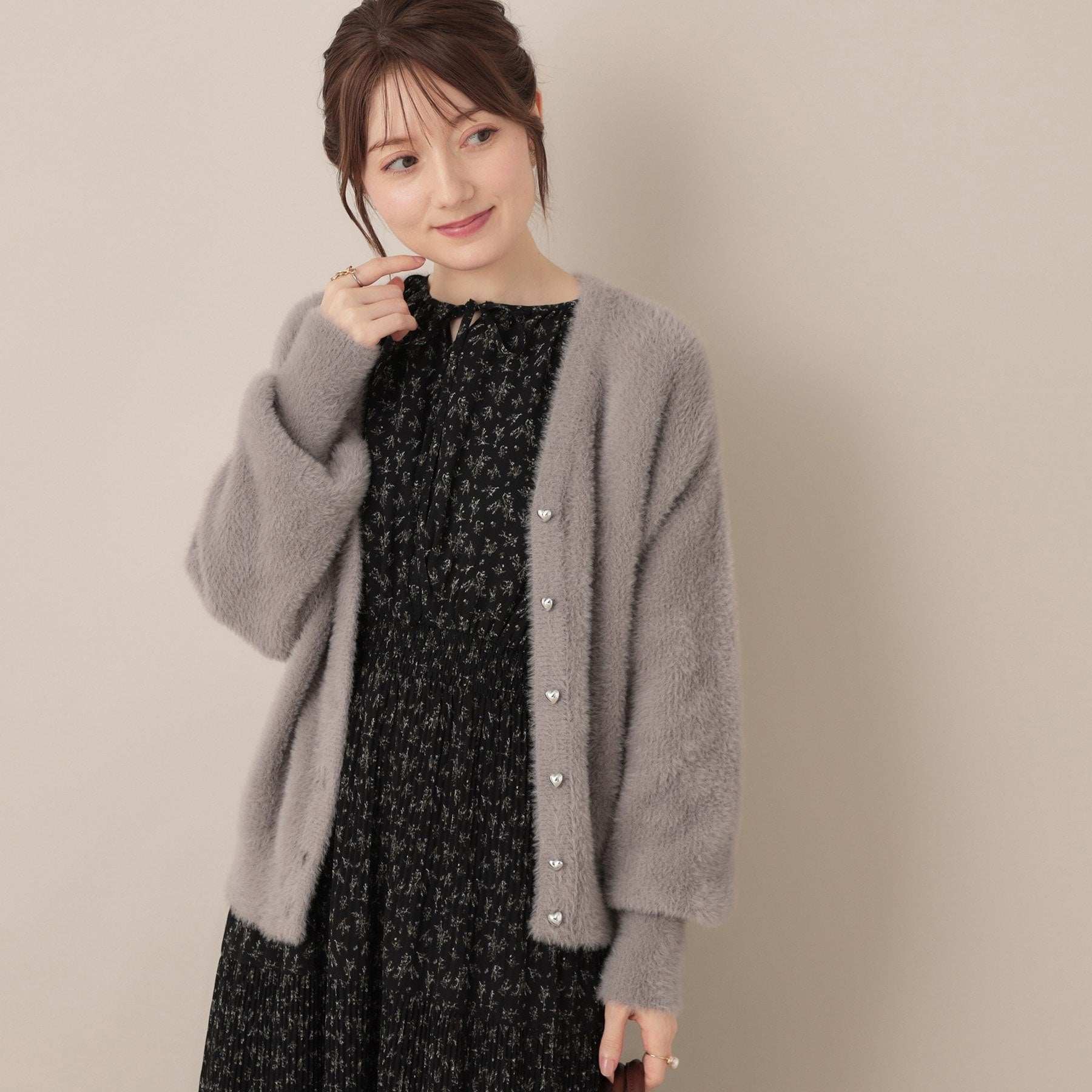 クチュール ブローチ Couture Brooch フェザーカーディトップス （トープ(054)） トープ(054)