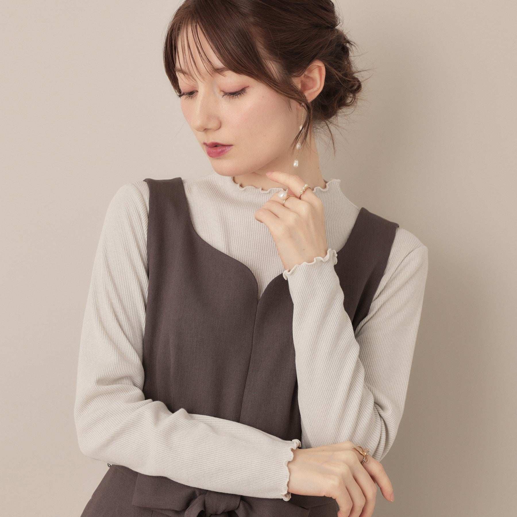 クチュール ブローチ Couture Brooch サステナブル テレコインナートップス （アイボリー(004)） アイボリー(004)