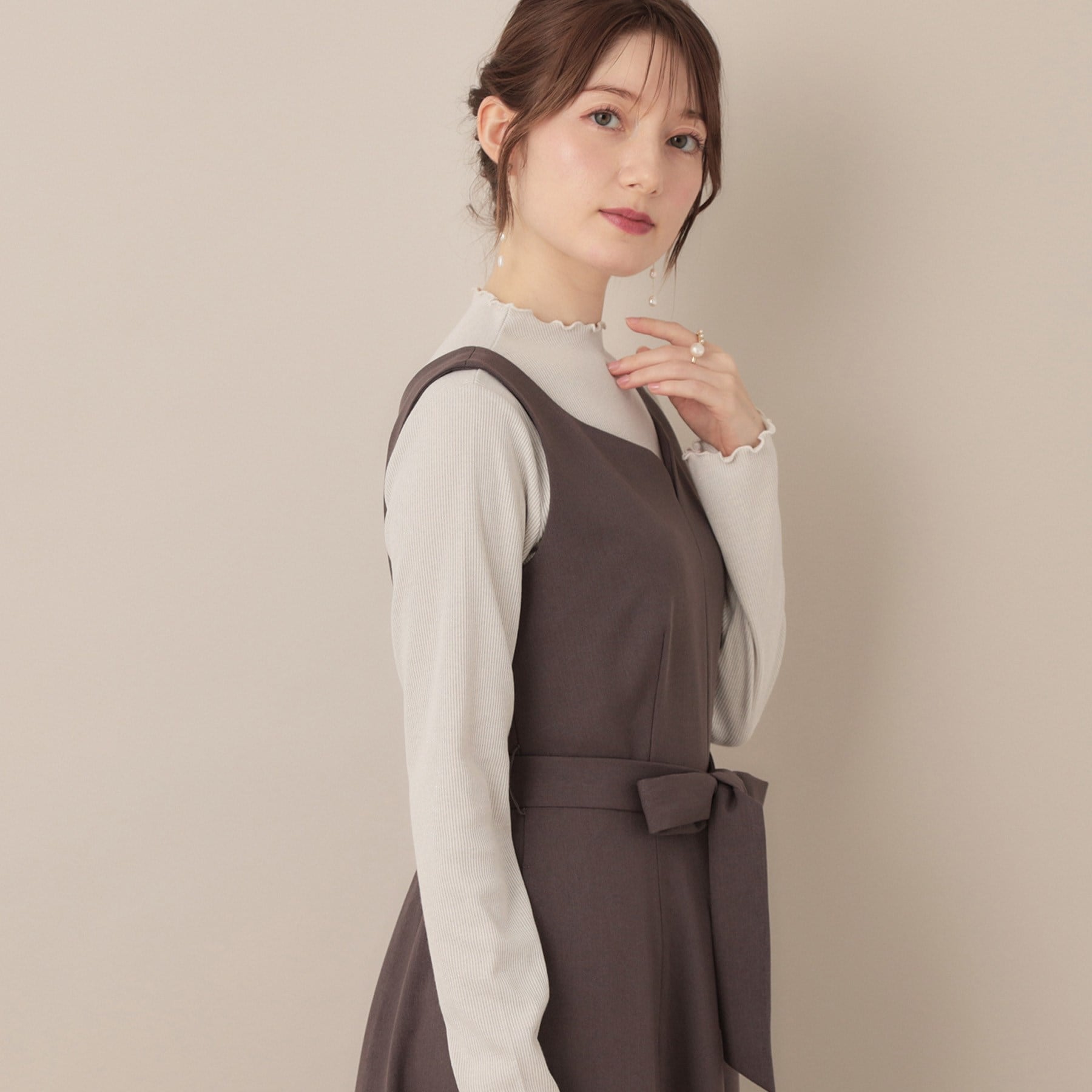 クチュール ブローチ Couture Brooch サステナブル テレコインナートップス （アイボリー(004)） アイボリー(004)