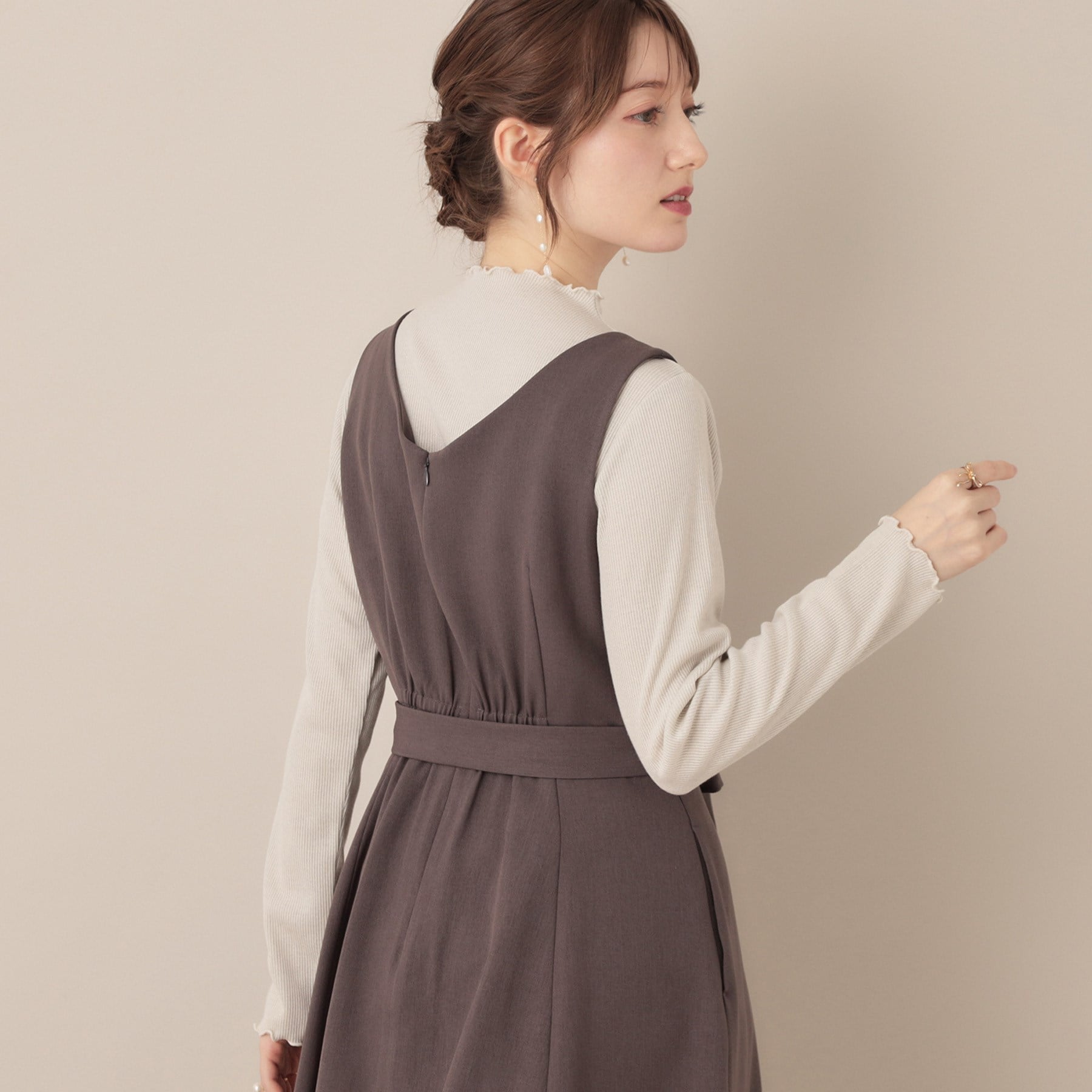 クチュール ブローチ Couture Brooch サステナブル テレコインナートップス （アイボリー(004)） アイボリー(004)