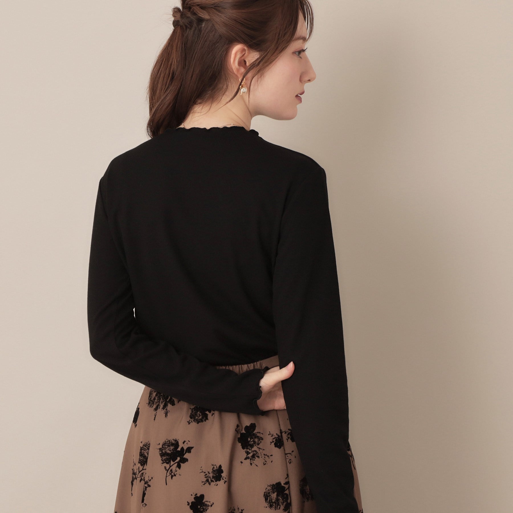 クチュール ブローチ Couture Brooch サステナブル テレコインナートップス （アイボリー(004)） アイボリー(004)