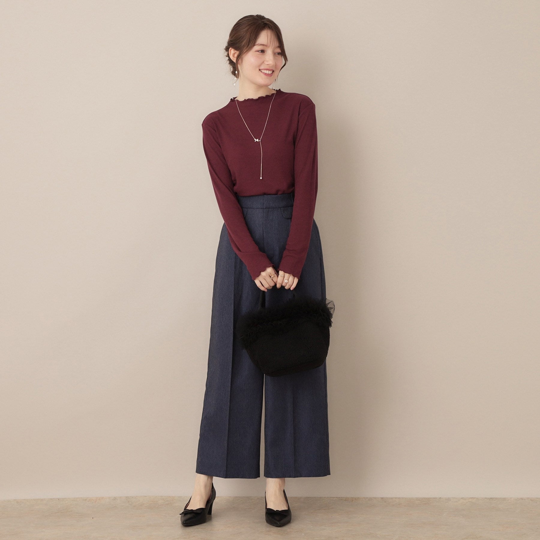 クチュール ブローチ Couture Brooch サステナブル テレコインナートップス （アイボリー(004)） アイボリー(004)