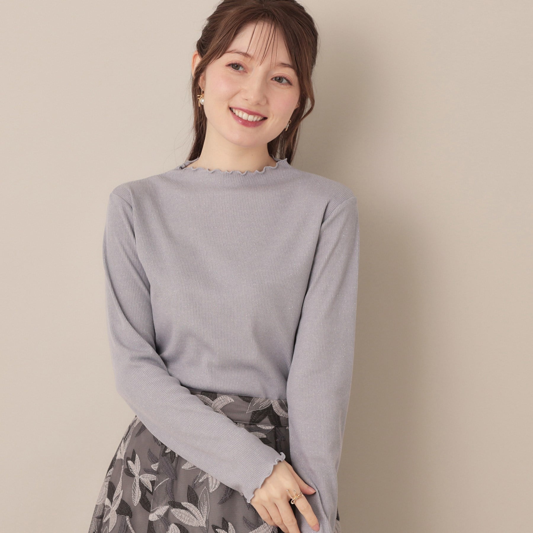 クチュール ブローチ Couture Brooch サステナブル テレコインナートップス （アイボリー(004)） アイボリー(004)