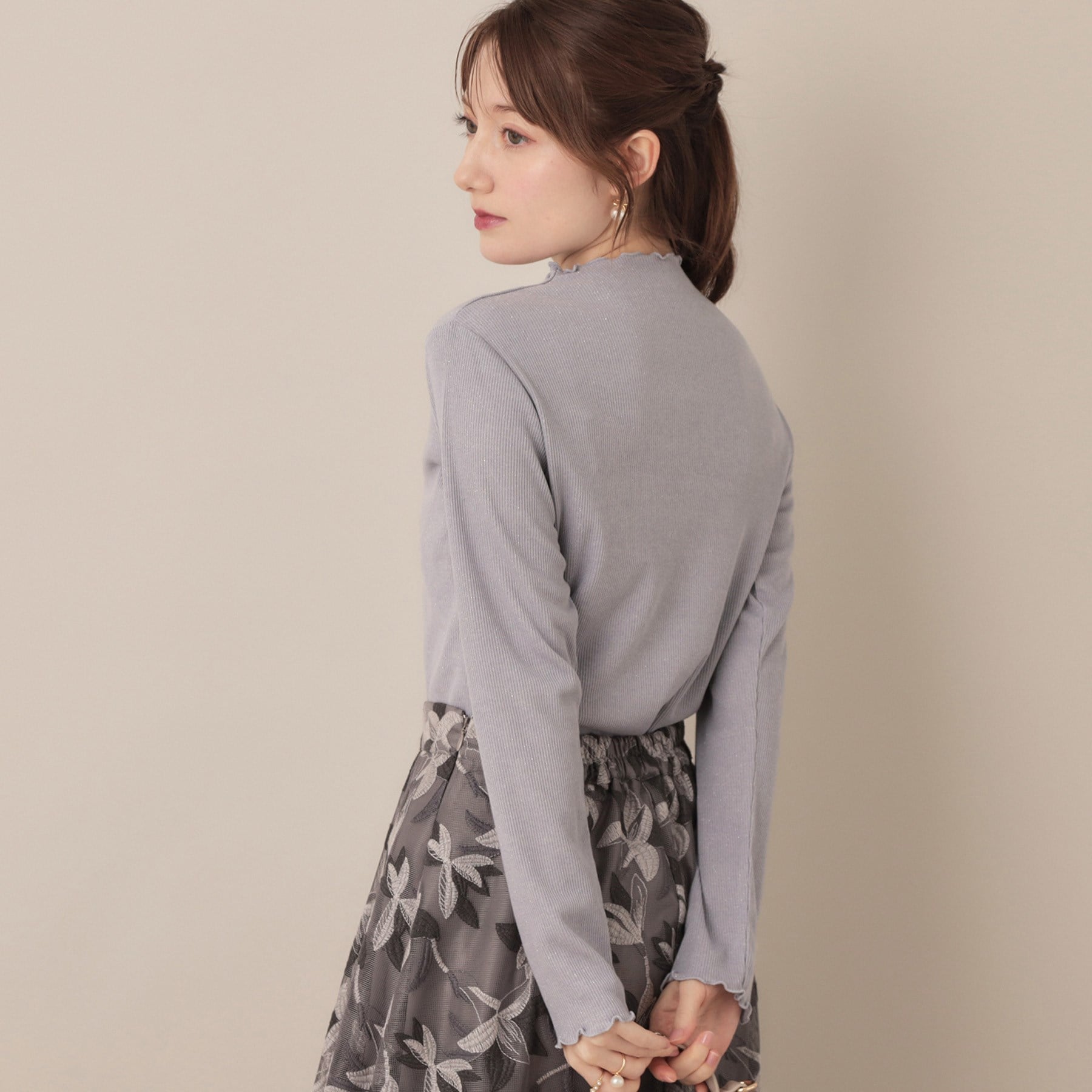 クチュール ブローチ Couture Brooch サステナブル テレコインナートップス （アイボリー(004)） アイボリー(004)