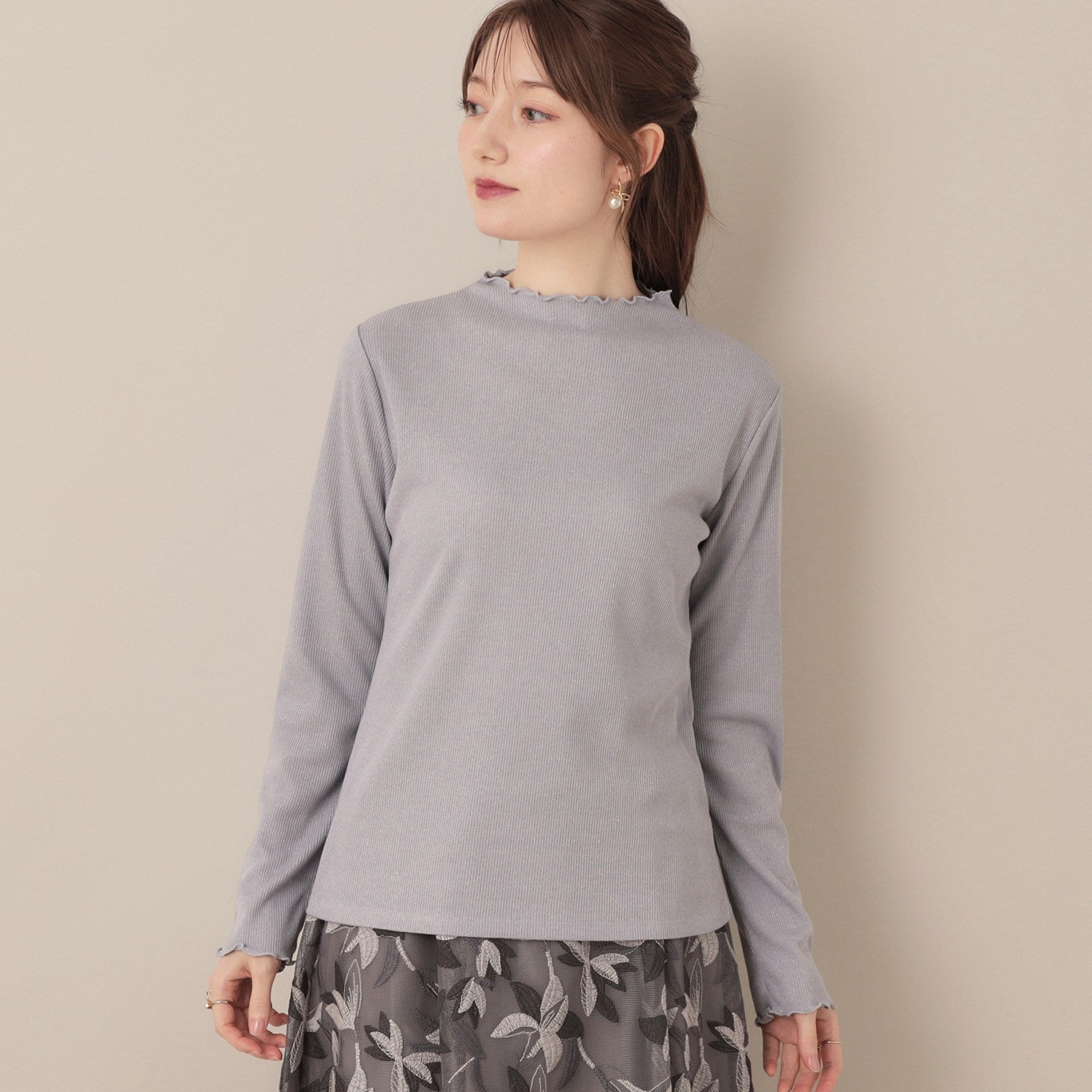 クチュール ブローチ Couture Brooch サステナブル テレコインナートップス （アイボリー(004)） アイボリー(004)