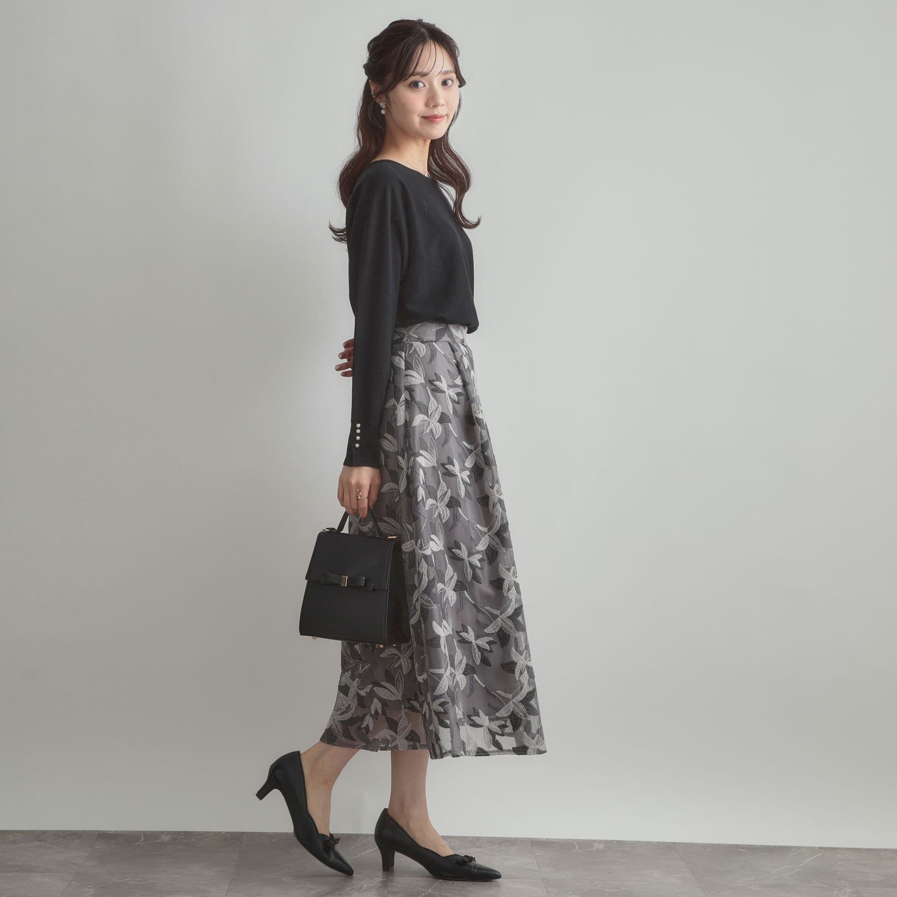 クチュール ブローチ Couture Brooch バックパール調ニット （ブラウン(043)） ブラウン(043)