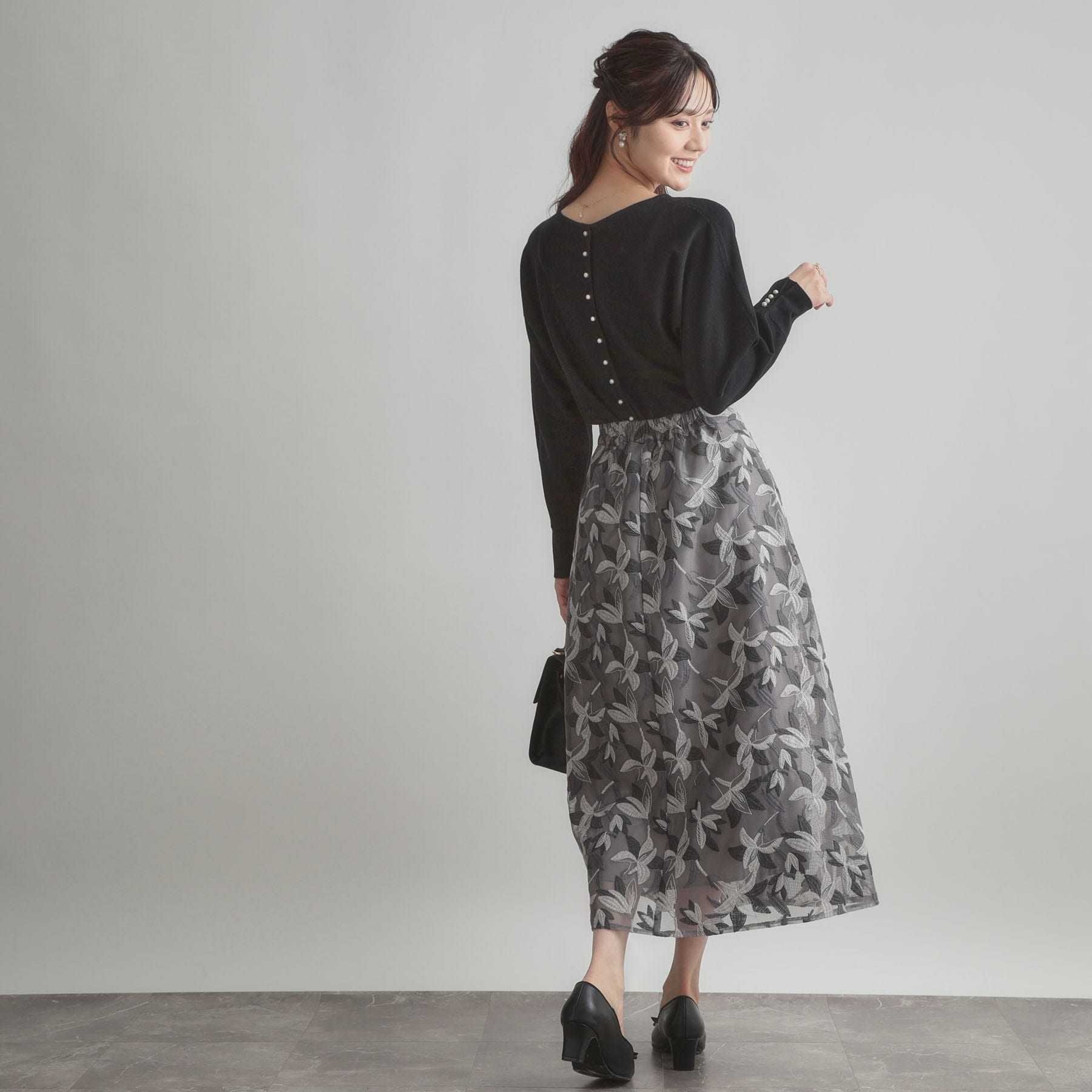 クチュール ブローチ Couture Brooch バックパール調ニット （ブラウン(043)） ブラウン(043)