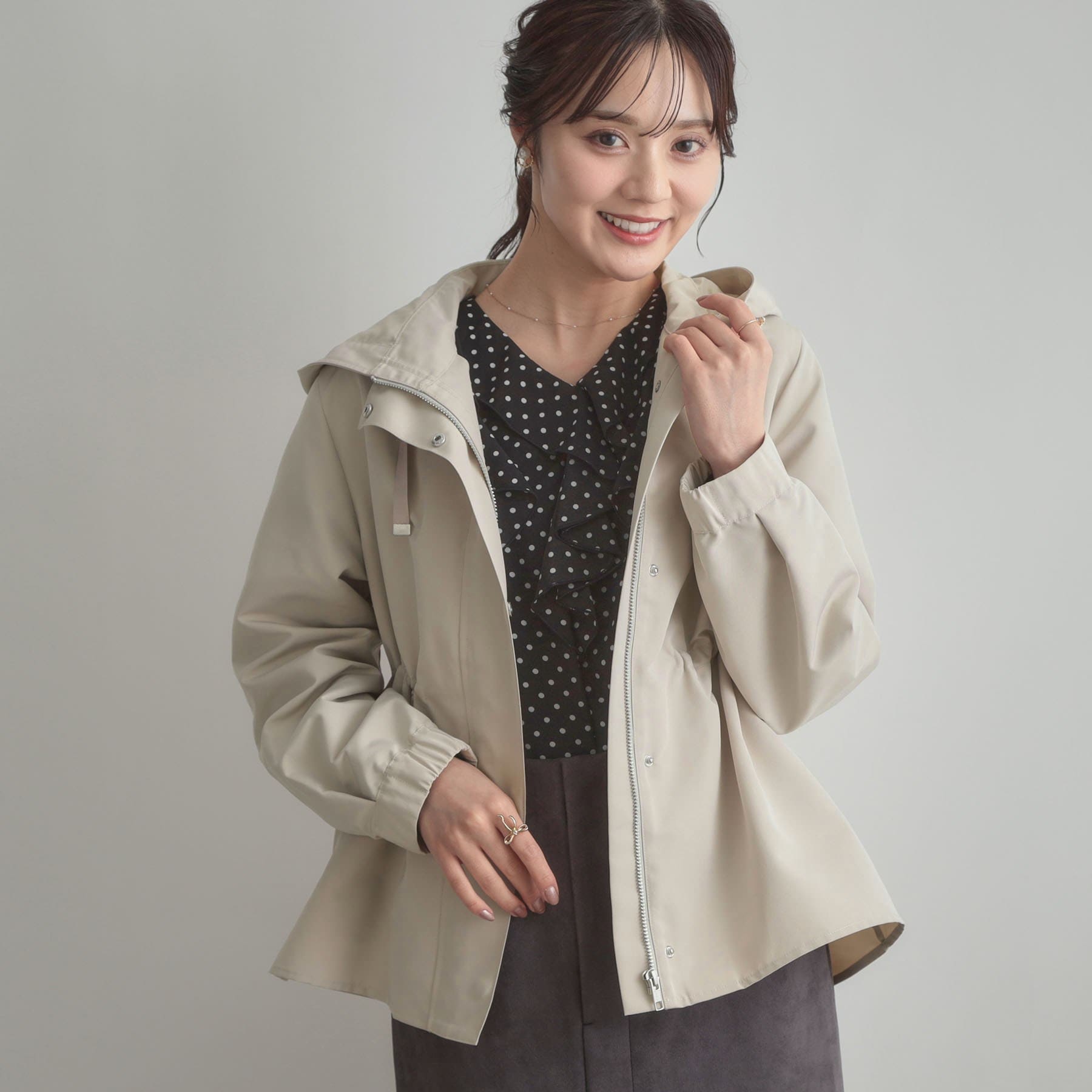 クチュール ブローチ Couture Brooch キルトライナー付マウンテンパーカ （ライトグレー(011)） ライトグレー(011)