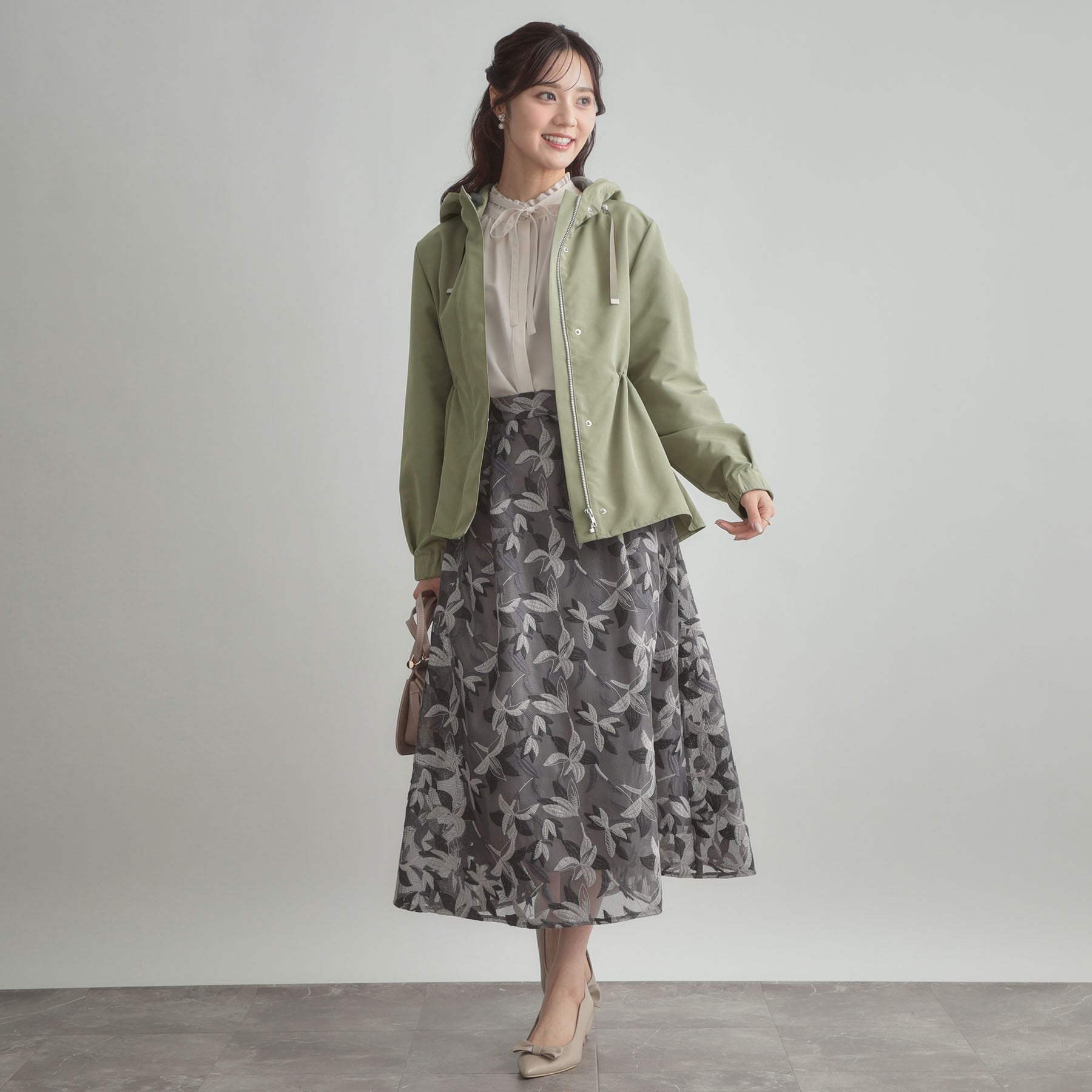 クチュール ブローチ Couture Brooch キルトライナー付マウンテンパーカ （ライトグレー(011)） ライトグレー(011)